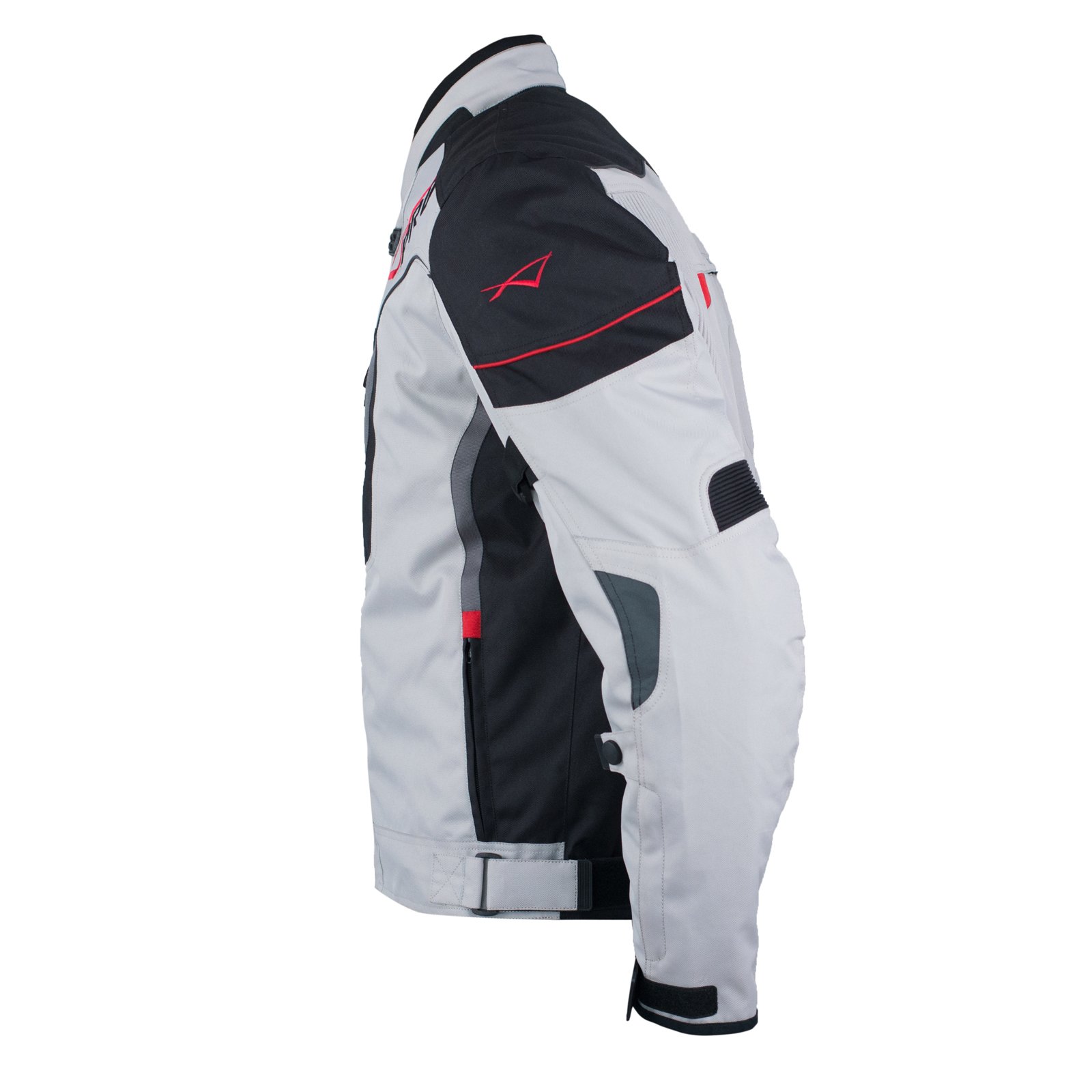 A-Pro Textil Motorrad Jacke Wasserdichte CE Protektoren Reflektirende Grau 2X