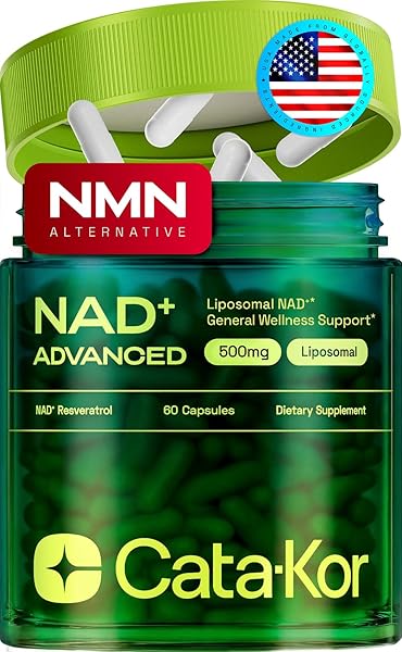 Liposomal NAD Supplement with Resveratrol – NMN Supplement Alternative – Third-Party Tested – 30-Day Supply – Advanced NAD+ Resveratrol