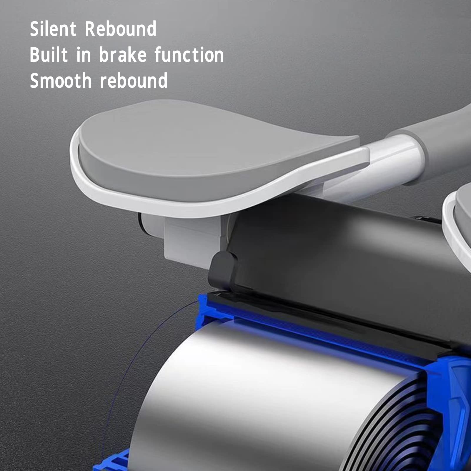 Asixxsix Rueda Abdominal De Rebote Automático, Rodillo para Abdominales con Soporte para El Codo Ruedas Dobles Rodillo para Ejercicios Abdominales para Entrenamiento De Abdominales Core