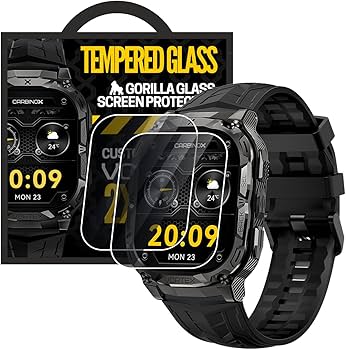 Amazon.com: CARBINOX Vortex Smart Watch with Tempered Glass (2