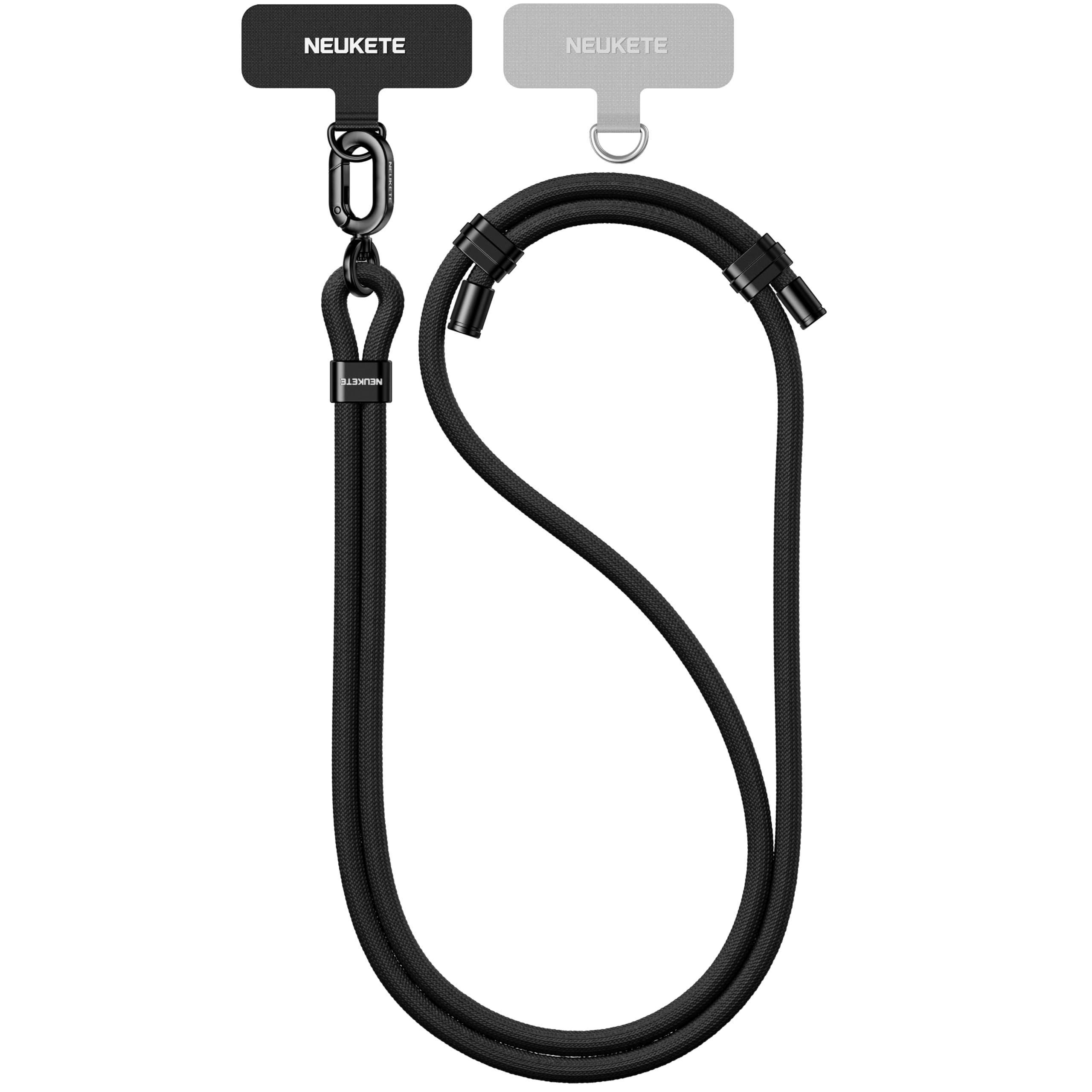 Neukete Universal Handykette zum Umhängen - Verstellbares Handyband mit robustem Metallhaken, Reißfeste Smartphone Lanyard für Urlaub & Outdoor, Kompatibel mit allen Handys & Hüllen