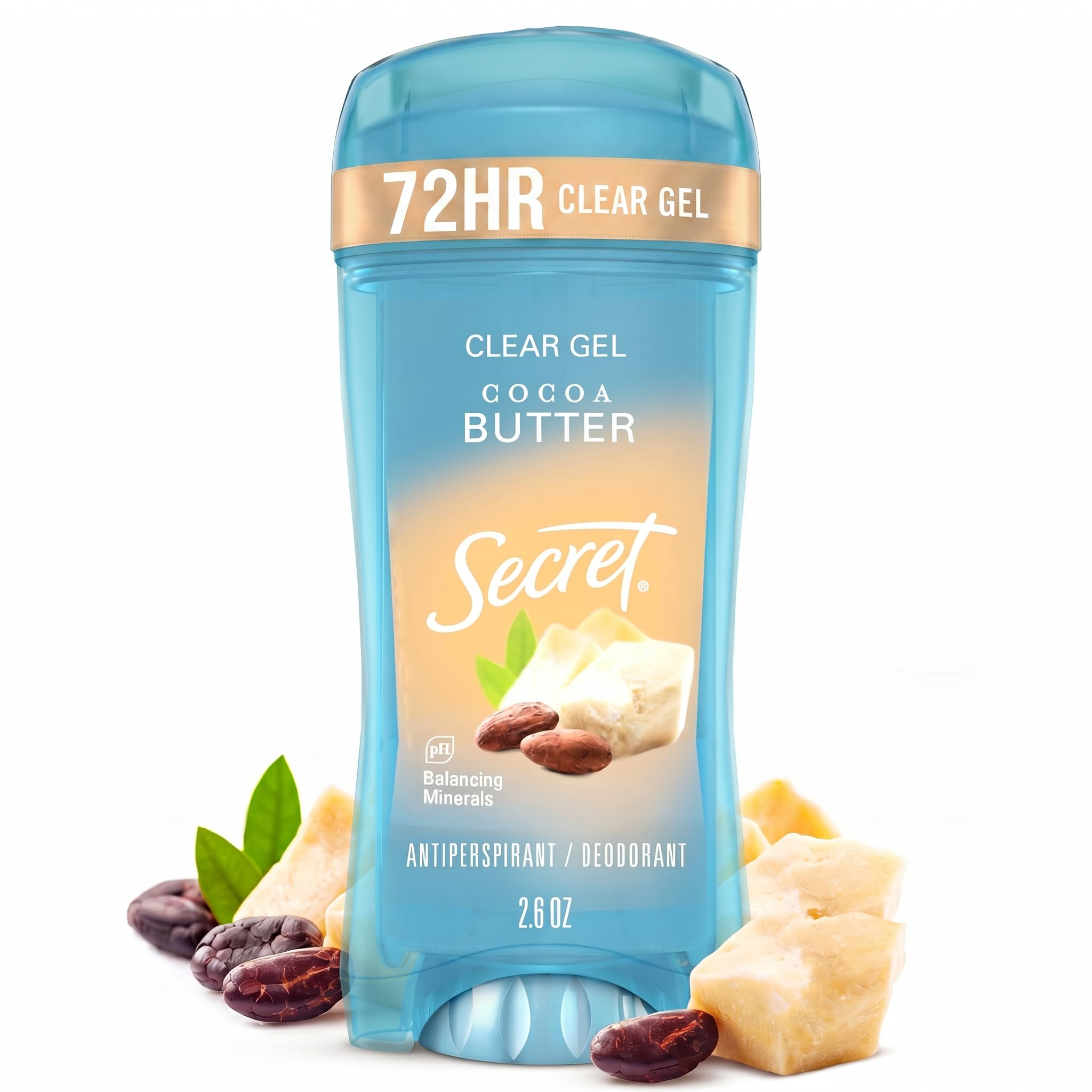 Secret Scent Expressions Crystal Clear Gel Antiperspirant & Deodorant-Coco Butter Kiss-2.7 oz-image-46