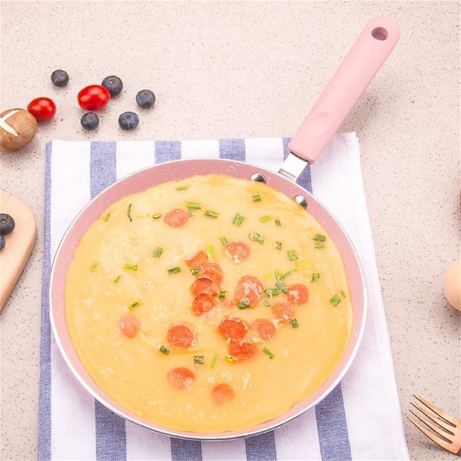 Padella Padelle Padella Rivestimento Antiaderente Padella for crêpe in Lega di Alluminio Tamago Pan(Oro,26 cm-10 Pollici)(Gray,18cm-6inch)