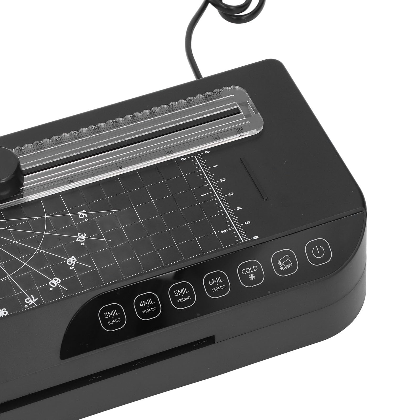 Laminator Fotograficzny z przycinarką, Kompaktowa Maszyna do Laminowania Biurowego, Szybki i Cichy Laminator do Rysowania Menu Dokumentów A4 Poniżej (Marhynchus471rxig0wn-11)