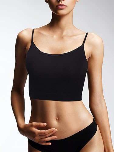 Miniatura 2 de Boao - Camisola corta de 3 piezas con tirantes finos, sin mangas, para mujer, deportes