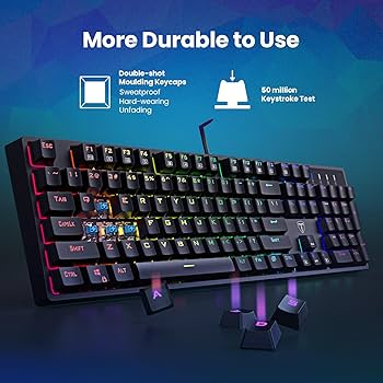 Amazon.com: RisoPhy Mechanical Gaming Keyboard, Blue Switch