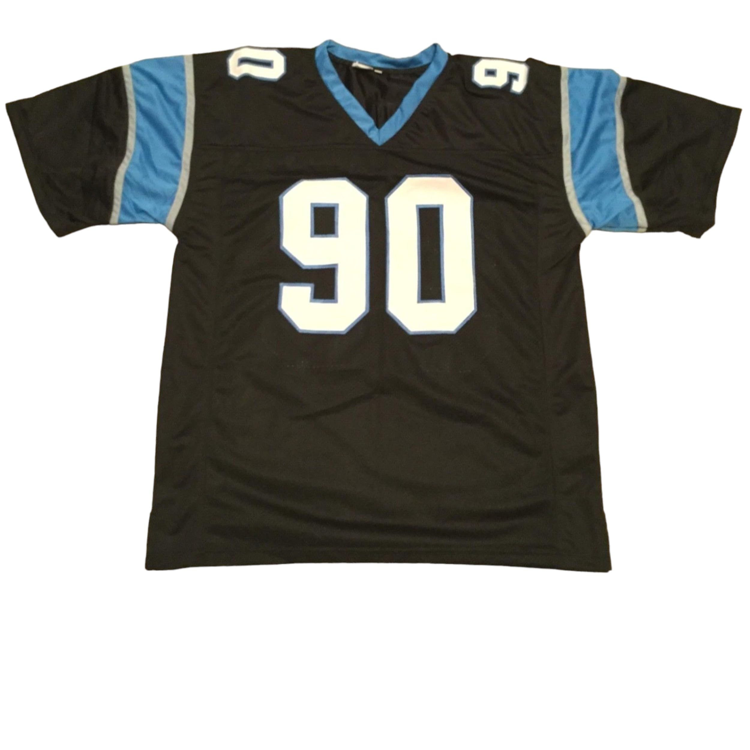 Generic Julius Peppers Jersey Stitched Black Custom Football New No Brand/Logos (US, Alpha, Medium, Regular, Regular, Black)