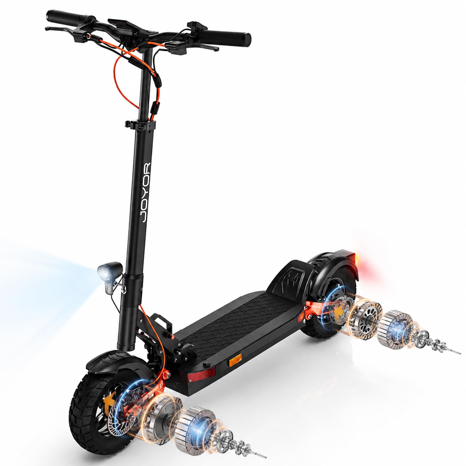 JOYOR Monopattino Elettrico autonomia 70-90 km, 60V 18Ah, portata 150 kg | doppio ammortizzatore,freni idraulici,monopattino elettrico pieghevole per adulti