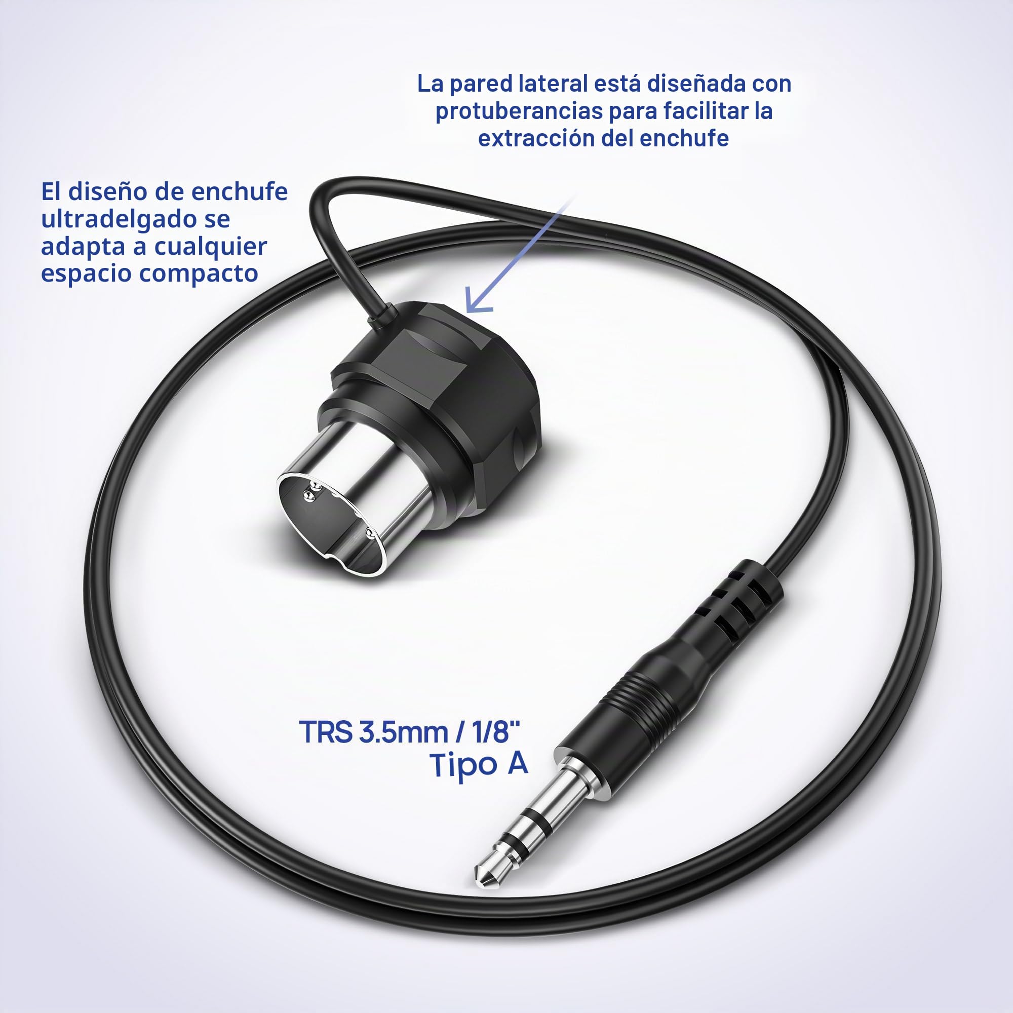 CME Pack de 4 Cables MIDI TRS – TRS Tipo A Recto de 3,5 mm (1/8") a DIN de 5 Pines Angulado, 30 cm, Ideal para Espacios Reducidos y Conexiones de Patch