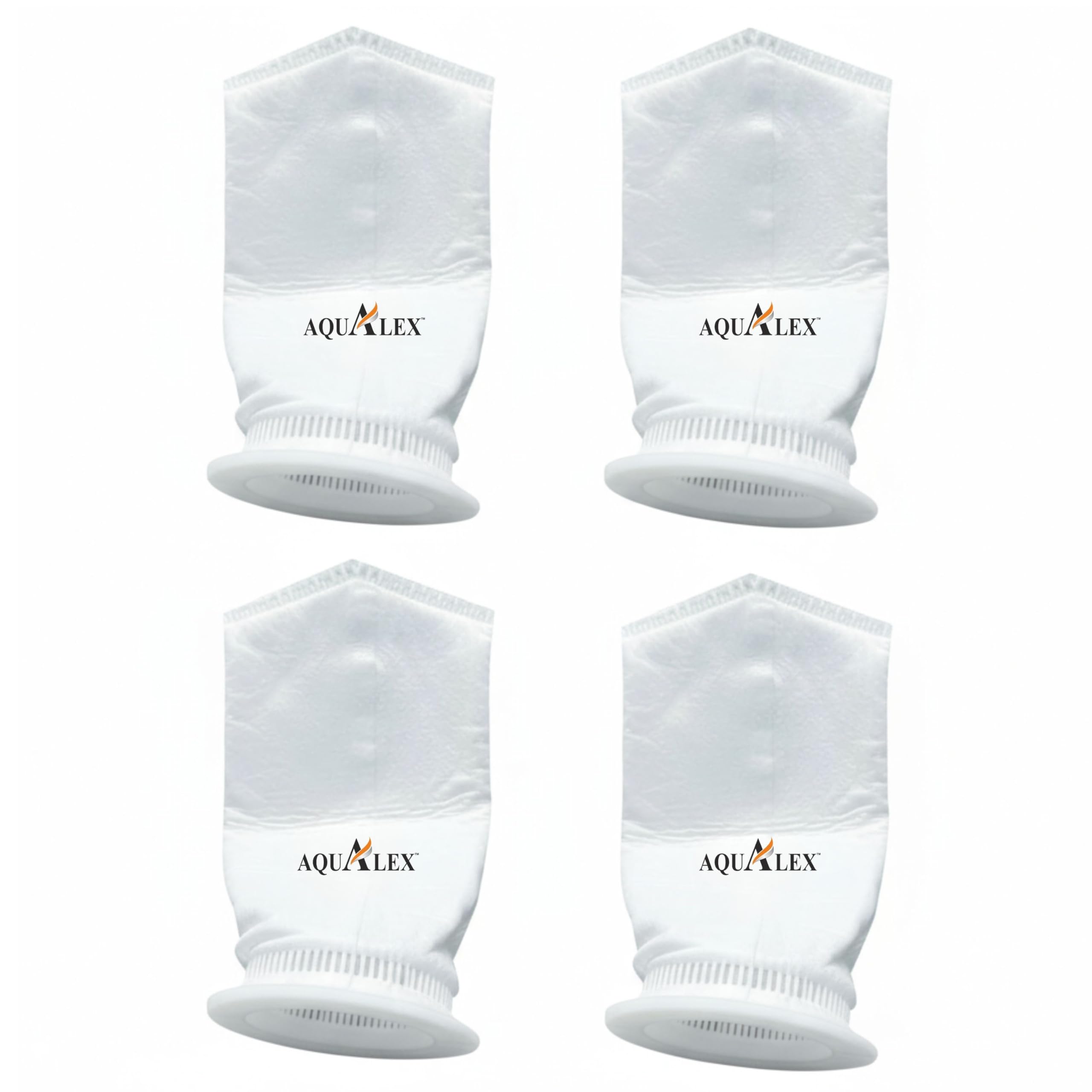 Pokar RO, 4 Piece 5 Micron Sediment Water Filtar Bag Suitable for 4" Dia & 10" Length Aquarium Fish Tank Filter Sump Felt Sock Mesh Net Bag Micron Bore Water