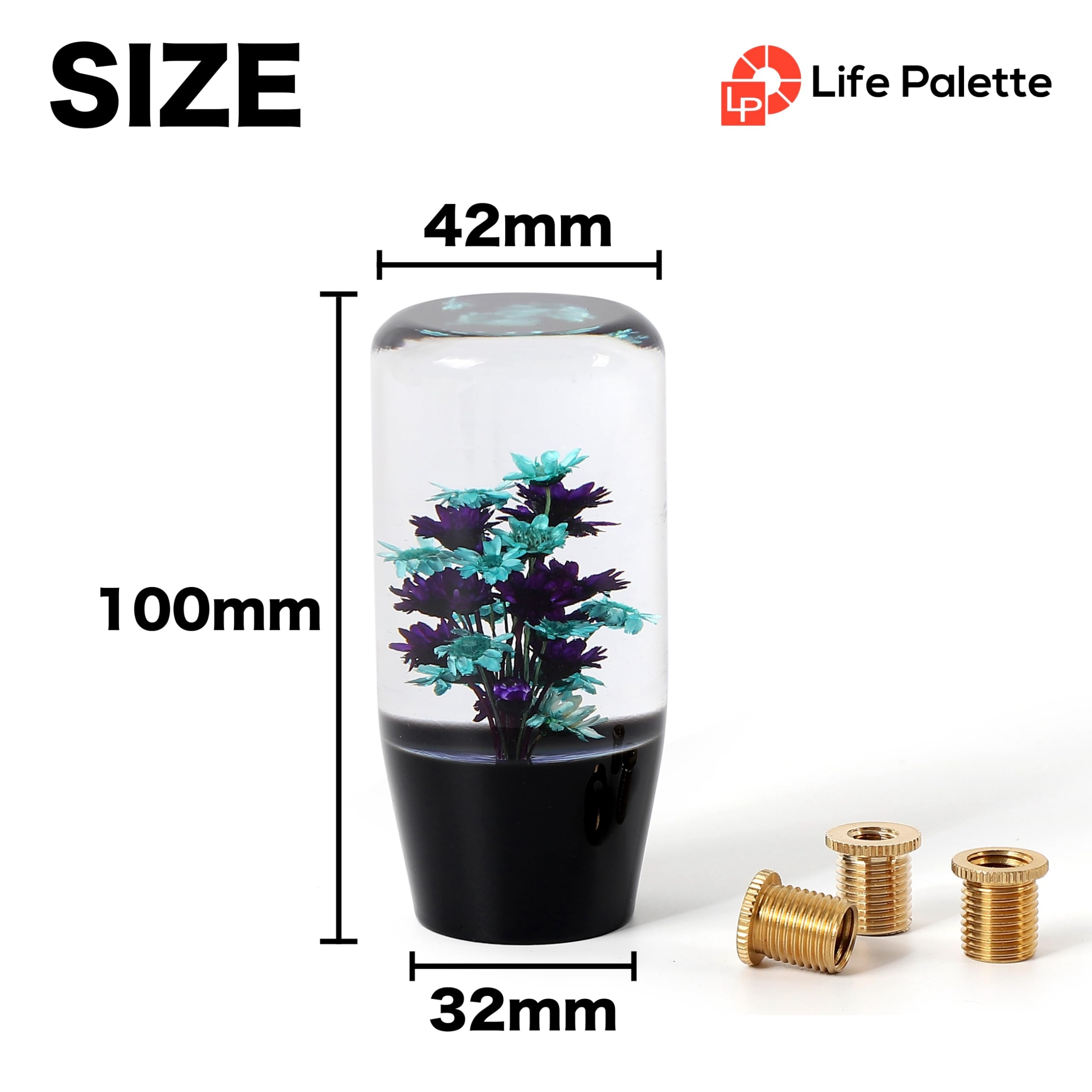 Amazon.co.jp: ライフパレット 水中花 クリスタル シフトノブ ロング