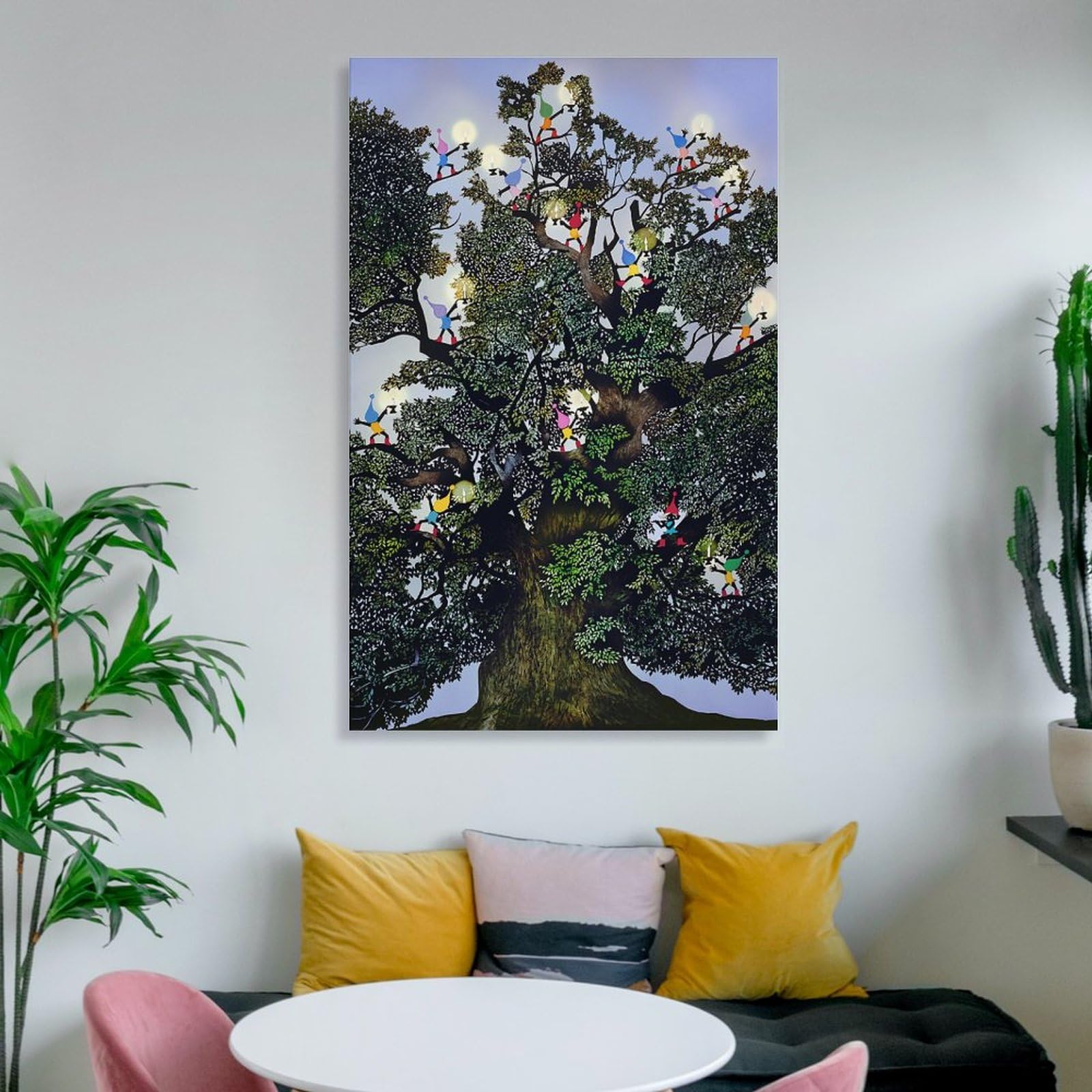 Amazon.co.jp: 藤城清治 大クス癒しの祈り 絵画 ポスター 工芸品の装飾