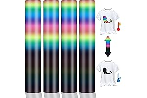 Rainbow Color Changing HTV Heat Transfer Vinyl 12"x10"