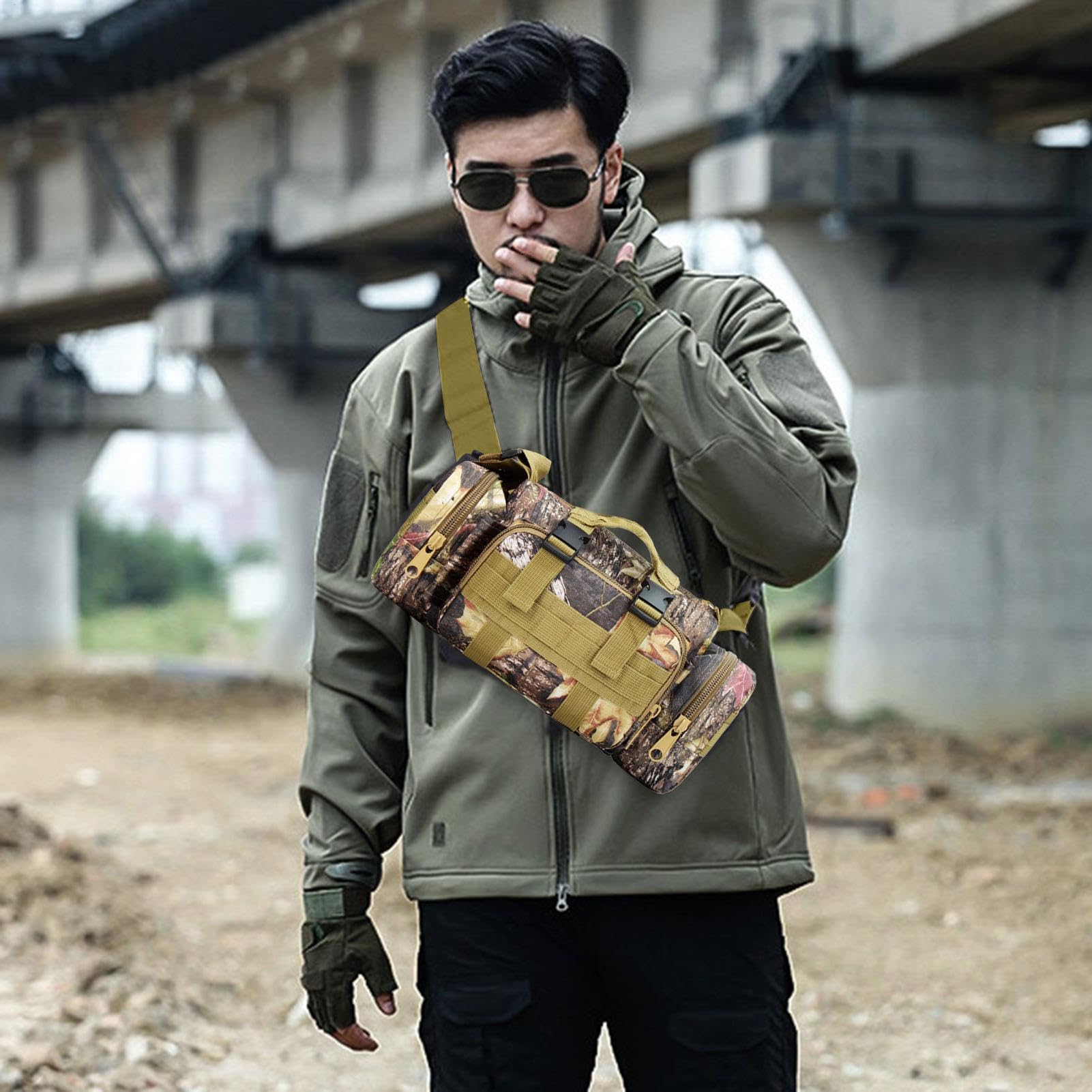 Borsa impermeabile mimetica Treestand per caccia con grande capacità e più tasche