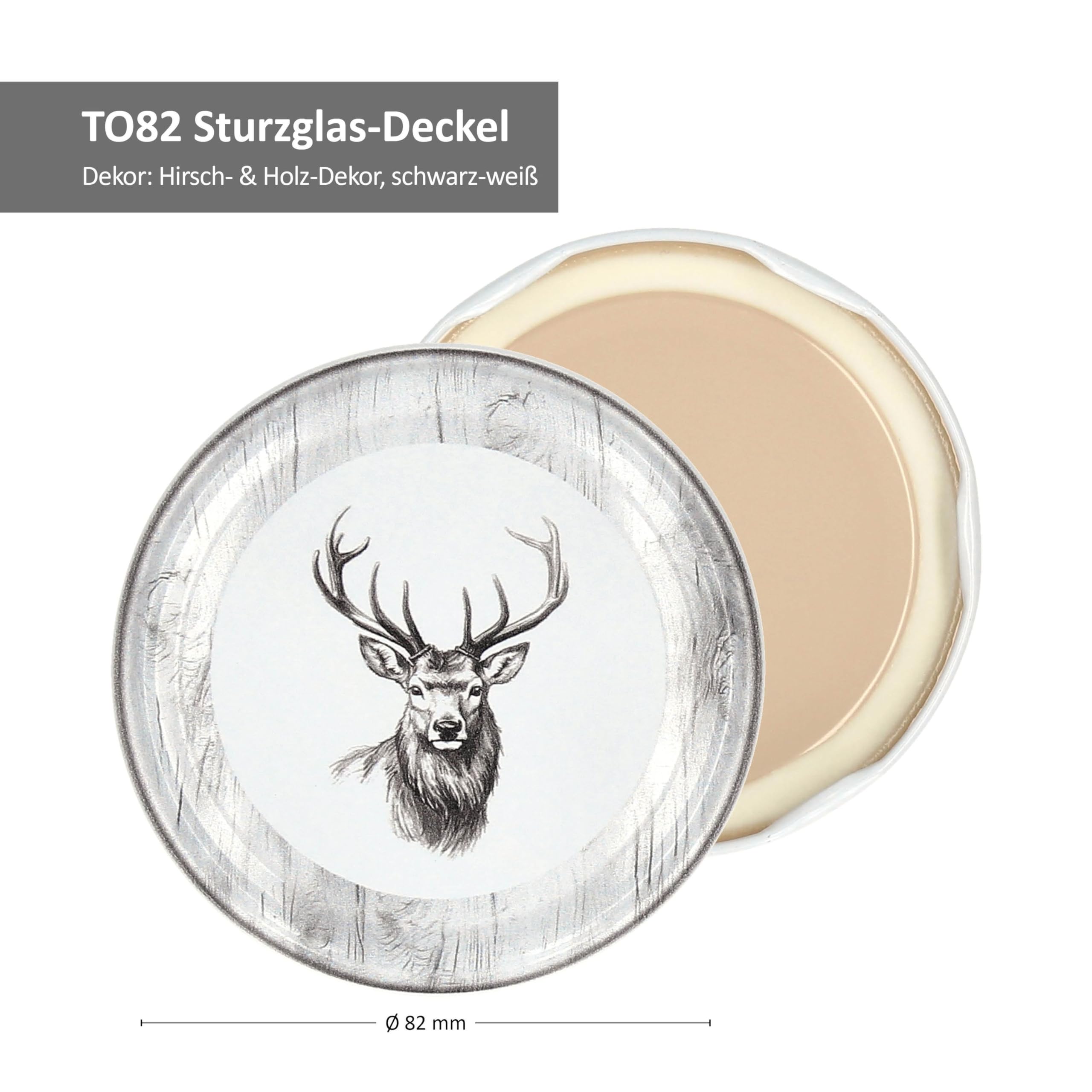 MamboCat 100er Set Sturzglas 230 ml mit Twist-Off-Deckel Alois Hirsch I Einmachgläser + to 82 Deckel + GRATIS Rezeptheft I Vorratsgläser einkochen & konservieren I Weihnachten