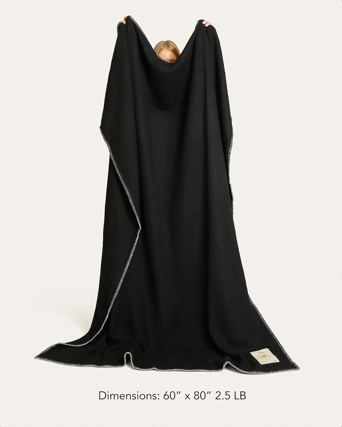 UnHide Knit Alpaca Blanket - 60" x 80" Ultra-Soft & Lightweight Throw - Made with Alpaca & Merino Wool - Sustainable & Ethically Sourced - Night Owl - Image 2