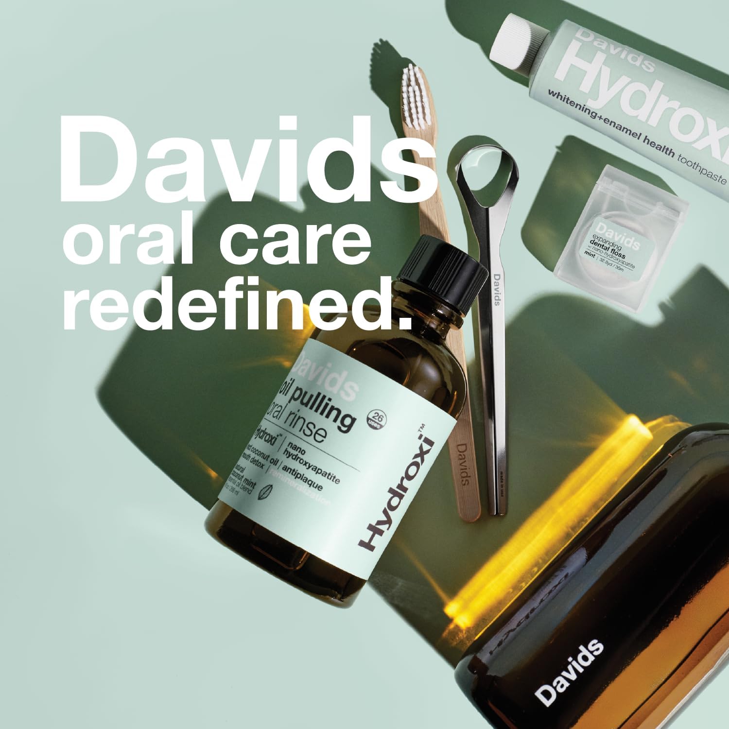 Davids Nano Hydroxyapatite Oil Pulling Oral Rinse Mouthwash, 100% MCT Coconut Oil, Promotes Teeth and Gum Health, Natural Whitening, Essential Oils to Fight Plague & Freshen Breath, Mint Flavor, 9 oz - Image 7