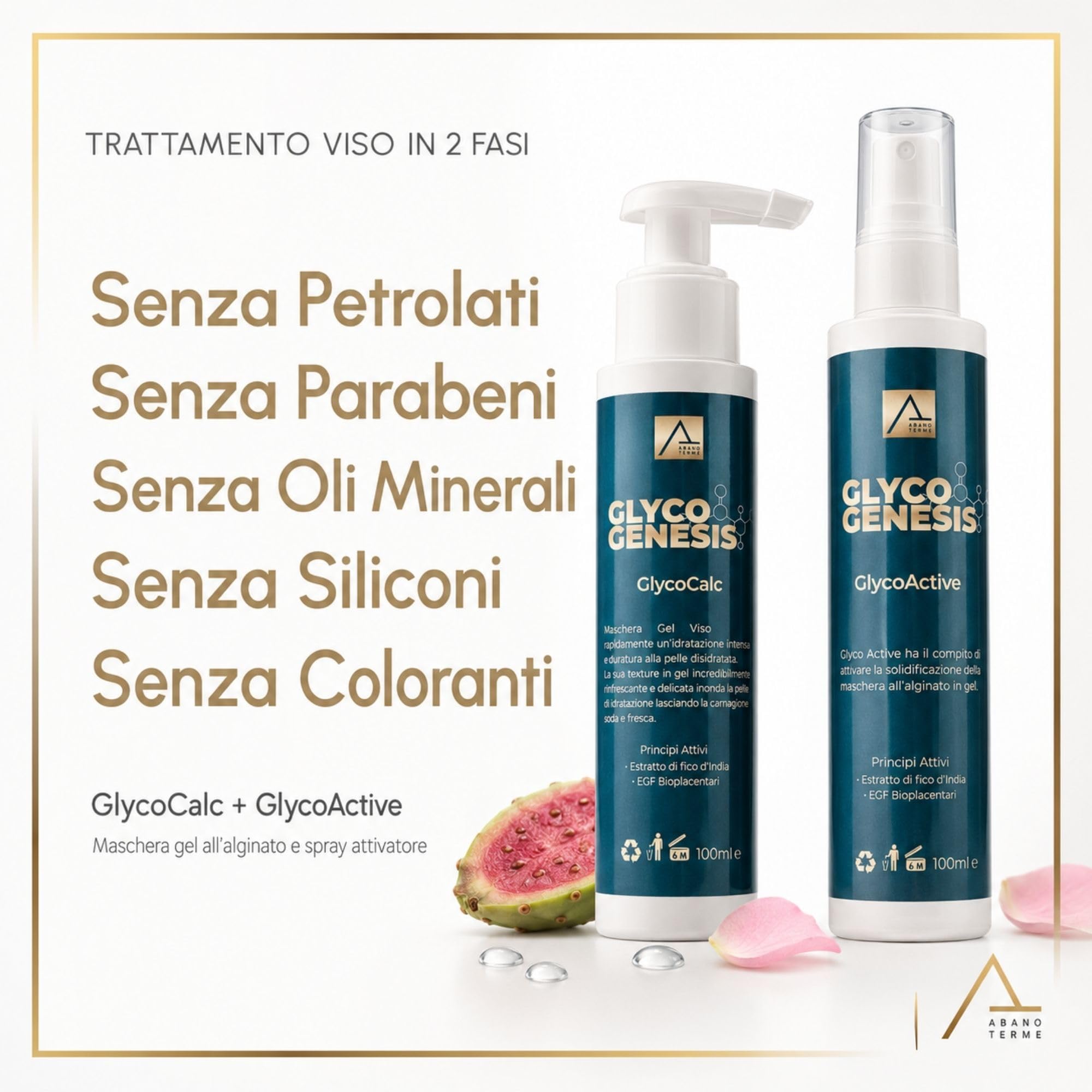 Glyco Genesis GlycoCalc + GlycoActive Maschera Viso Peel-Off in 2 Fasi