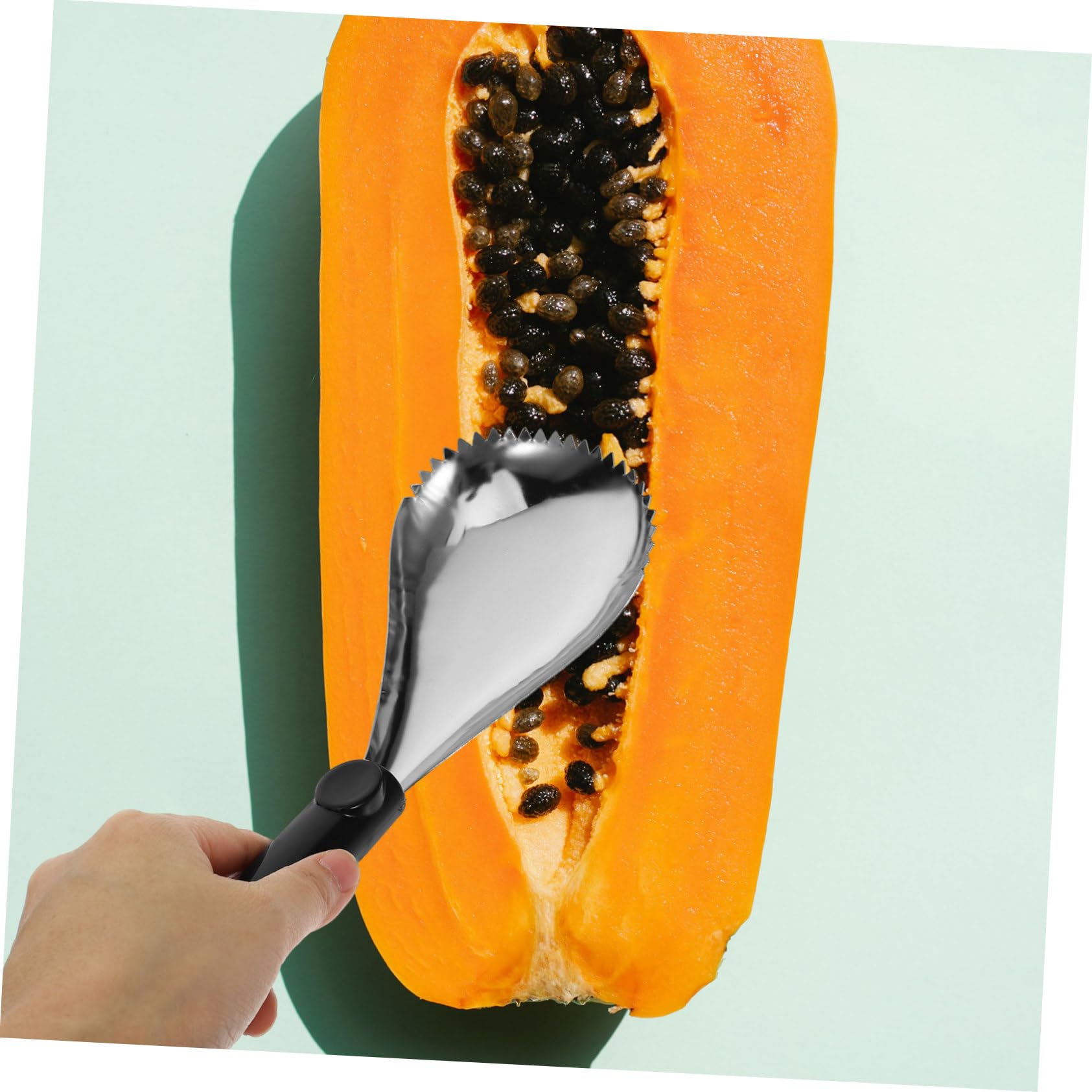 Cabilock 5 Sätze Kürbisschaufel Fruchtausstecher Kürbismarktrenner Küchenhelfer Melonenlöffel Werkzeuge Zum Schnitzen Von Kürbissen Melonenschaufel Kugeln Öffner Orange Plastik 2 Stück * 5