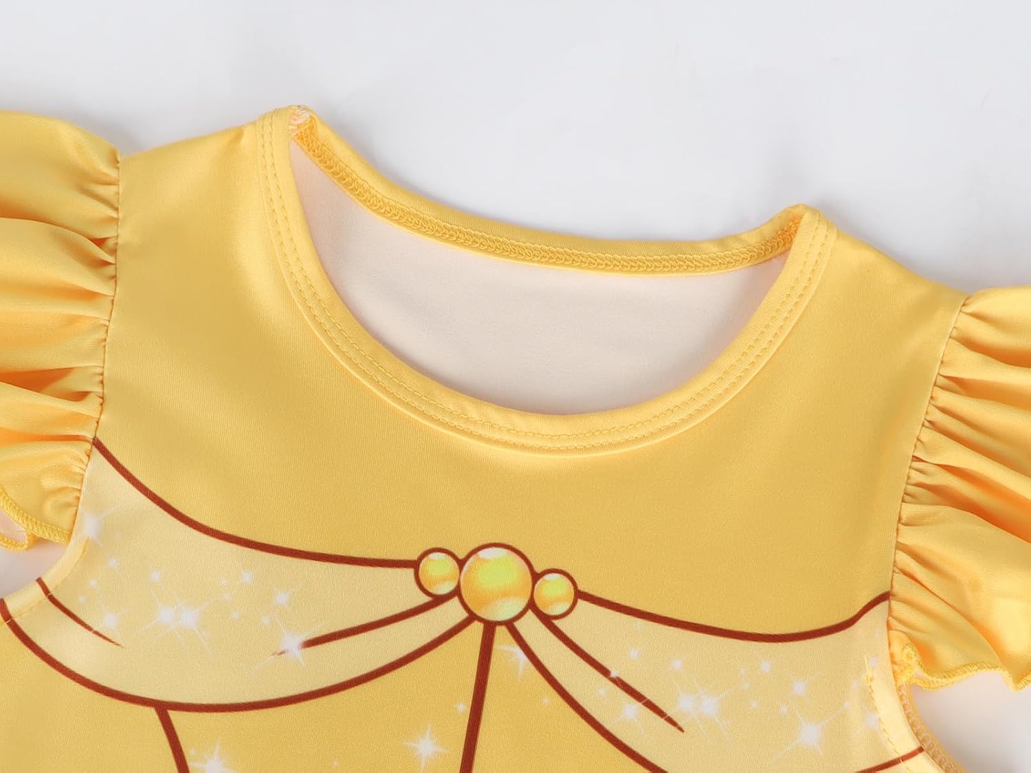 COTRIO Princess Dress Girls Casual Dresses Toddler Twirl Skater Dress A Line Swing Sundress Kids Ruffle Sleeve School Dresses