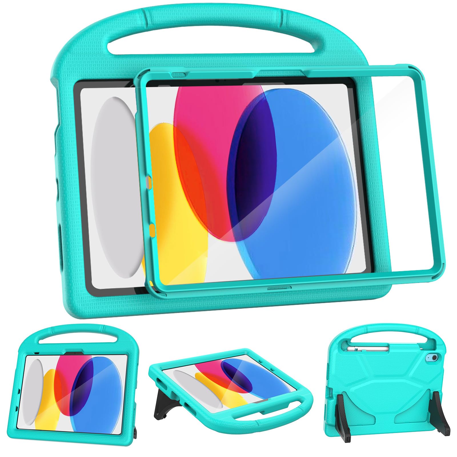 VICVOL Kids Case for iPad 11th Generation (A16 11" 2025) & iPad 10th Gen (10.9 inch 2022) – Shockproof Full-Body Protective Stand Cover with Screen