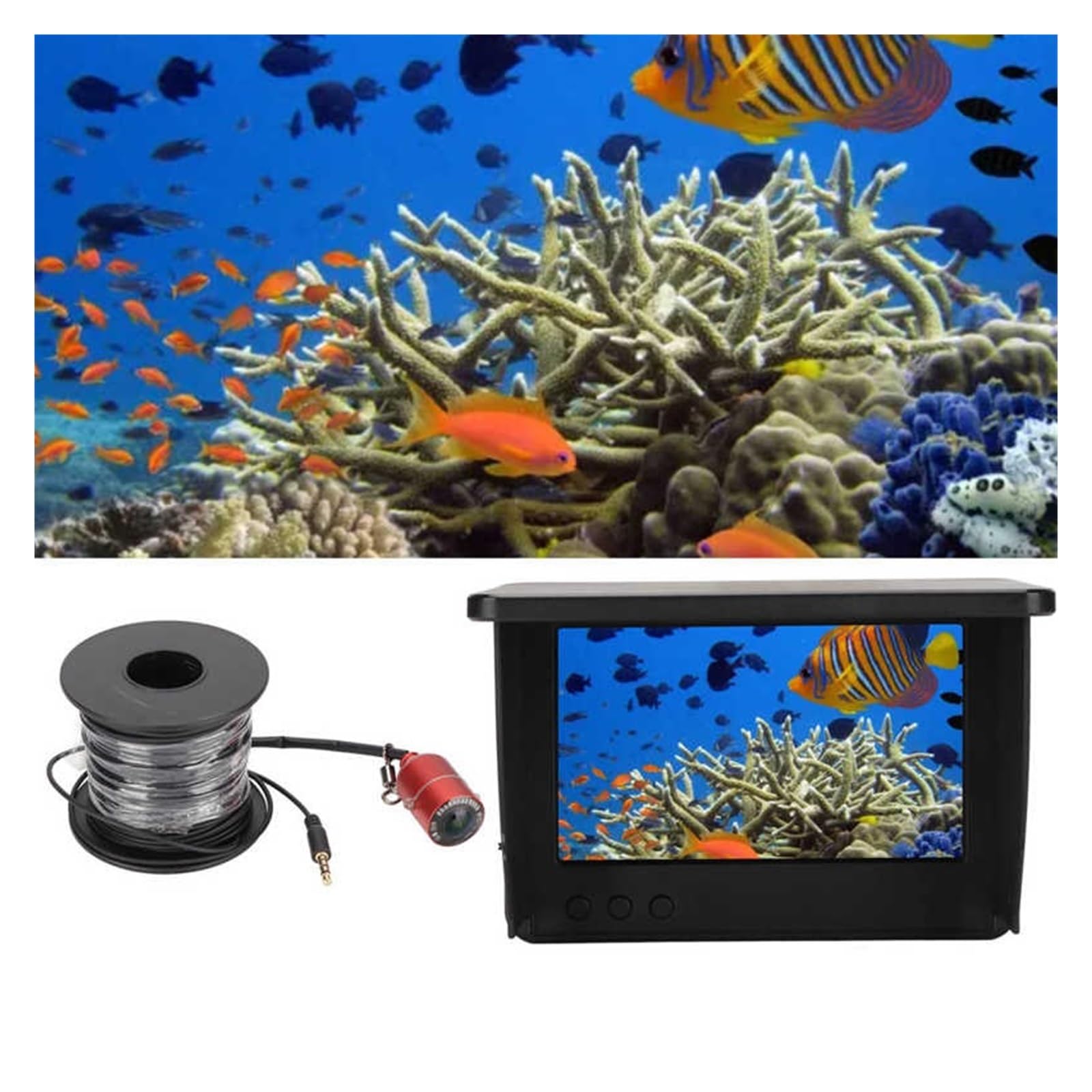 Fishfinder High Definition 5in Monitor Draagbare Onderwater Vissen Camera IP67 Waterdicht for Ijsmeer Zee Fishfinder High Definition 5in Monitor Draagbare Onderwater Vissen Camera IP67 Waterdicht for Ijsmeer Zee
