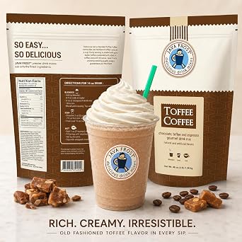 Toffee Coffee Drink Mix, 3 lb Bag | Java Frost Latte, Frappe & Coffee Drink Powder