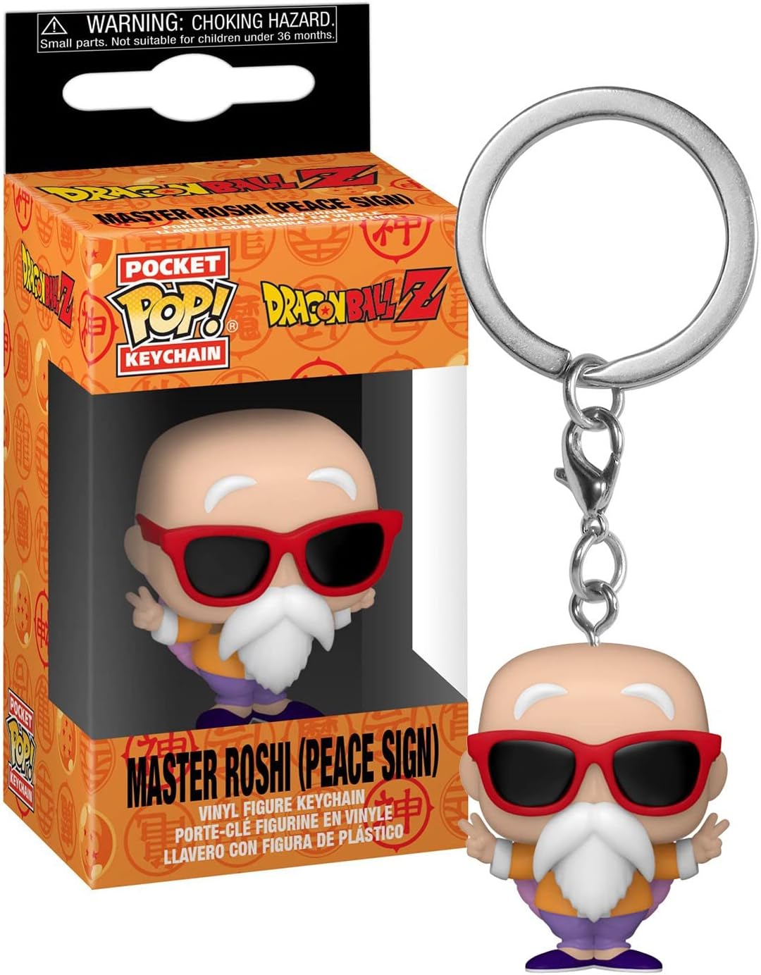Dragon Ball Z - Master Roshi (Peace Sign) Pocket Pop! Unisex Funko Pocket Pop! Fan-Merch, Gaming