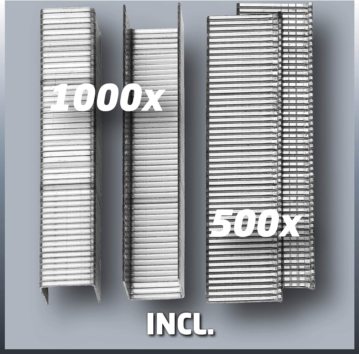 Einhell Grapadora eléctrica TC-EN 20 E (220-240 V, sopla a 20 como mínimo, incluye 1000 grapas y 500 clavos)