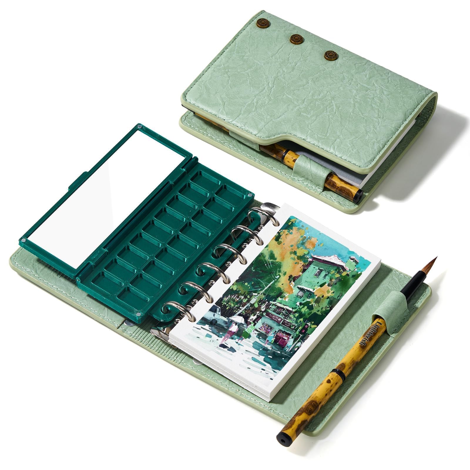 LIGHTWISH Tragbar Aquarell Skizzenbuch Set