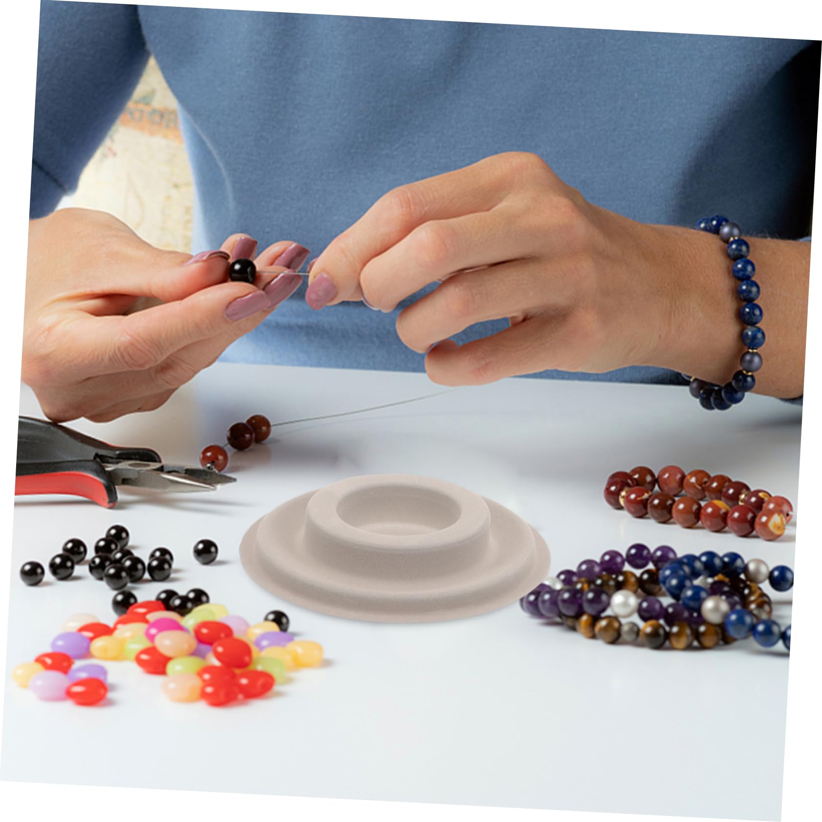 Healvian 5 Ensembles Cadran De La Table De Conception Perles Bijoux Nombre Planche De Conception De Bracelet Planche De Fabrication De Bracelet Bricolage Pp 8 Pièces * 5