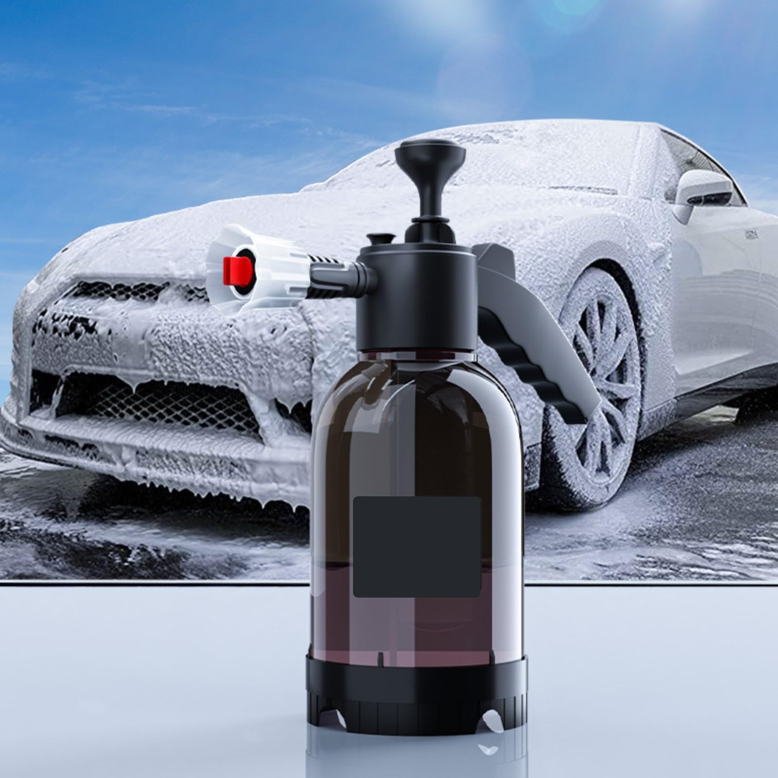 Amazon | 2L 洗車 フォームガン 手動 発泡スプレー 蓄圧式 噴霧器 泡