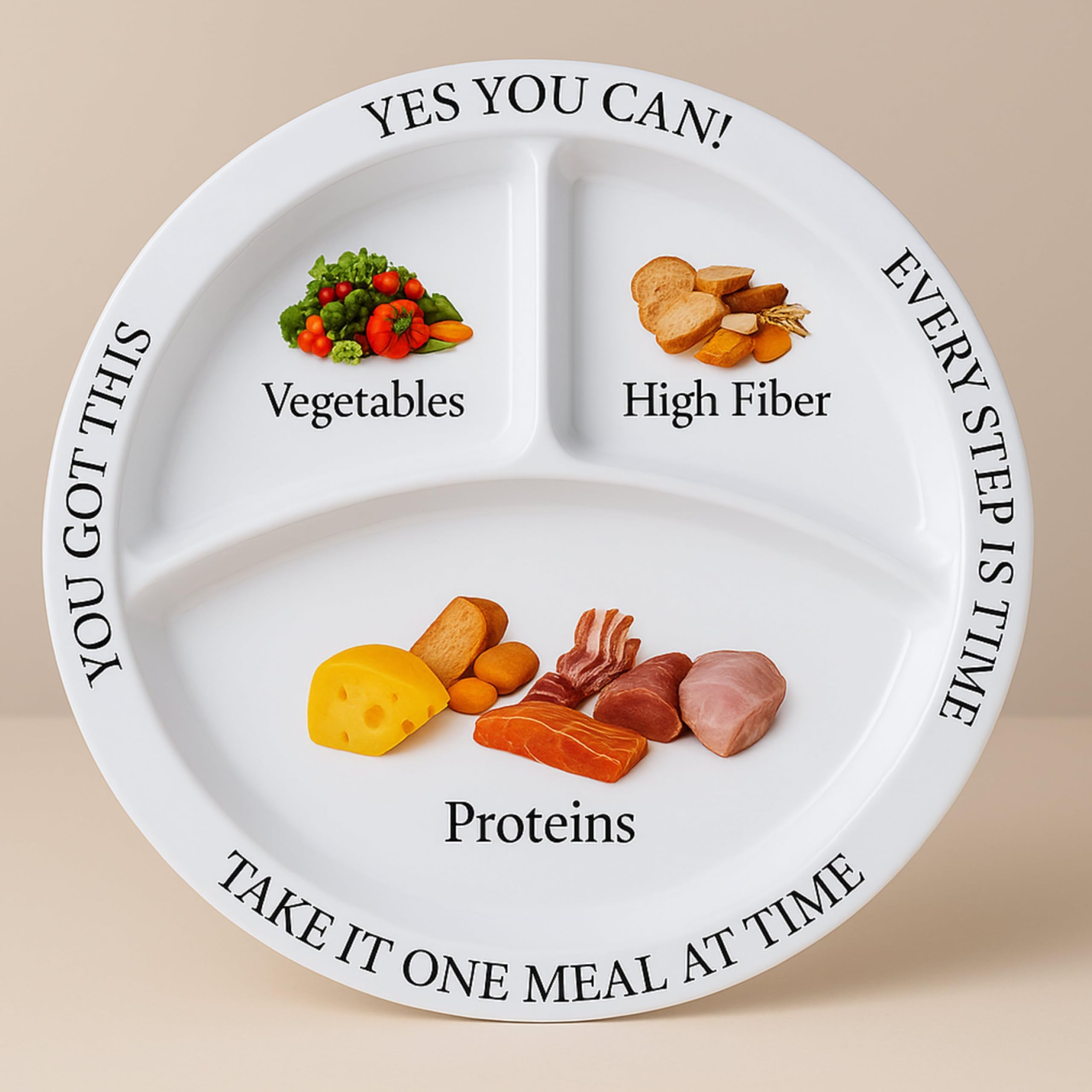 Universal Body Labs Bariatric Portion Control Nutritional Plates Weight Loss for Adults (2 Pack)