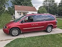 Lifeinfinity 2pcs Outside Mount Window Visors Rain Guards for 96-07 Dodge Grand Caravan, Chrysler Town & Country, Voyager - Smoke Tint, Easy Tape-On Install