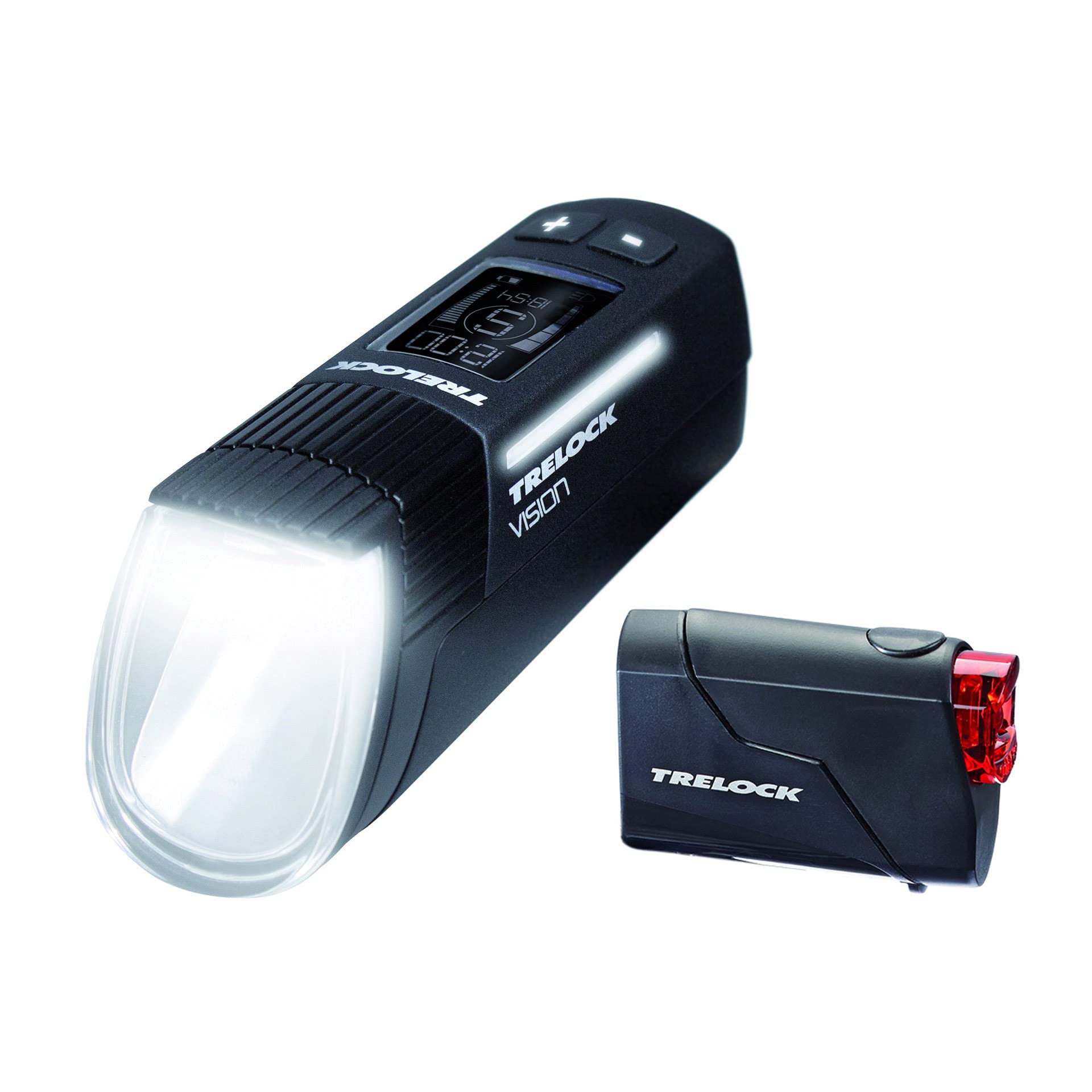 Trelock Beleuchtungsset LS 760 I-Go Vision+LS 720 Reego, schwarz, uni, 8005104, 204661