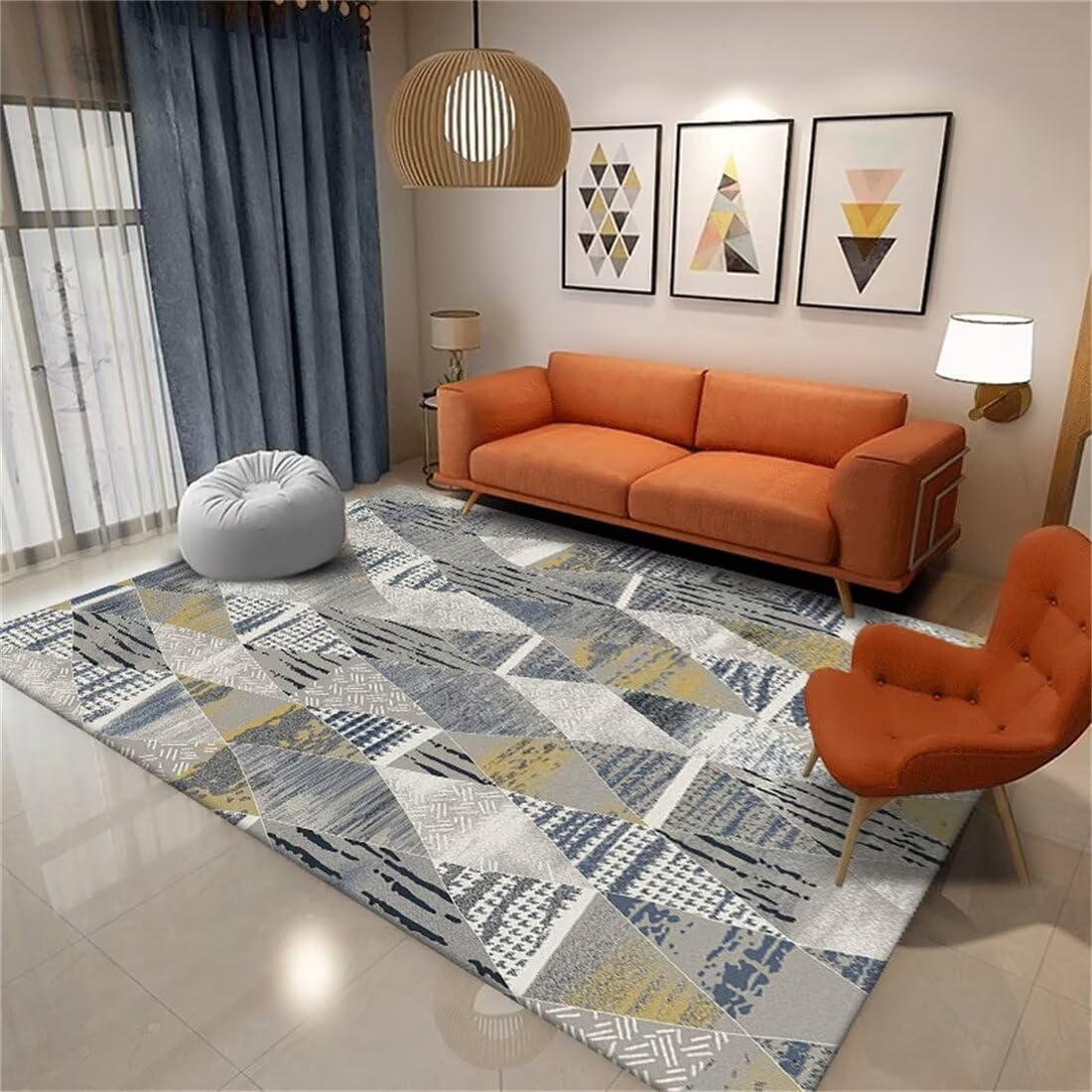 Tapis de chambre doux 80x160 pour coin de chevet cosy et décoration salon moderne