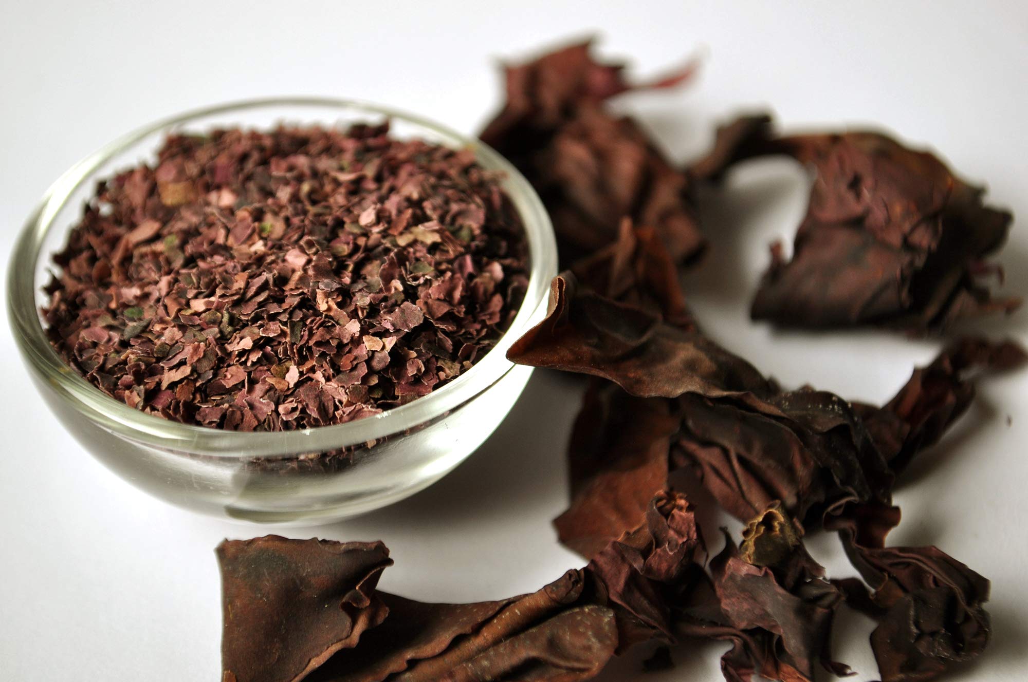 Mynatura Bio Dulse Flocken 100g I Lappentang Algen aus Wildsammlung I Rotalge getrocknet I Vegan & Rohkost I Jodreich & Proteinquelle I DE-ÖKO-044 (3 x 100g)