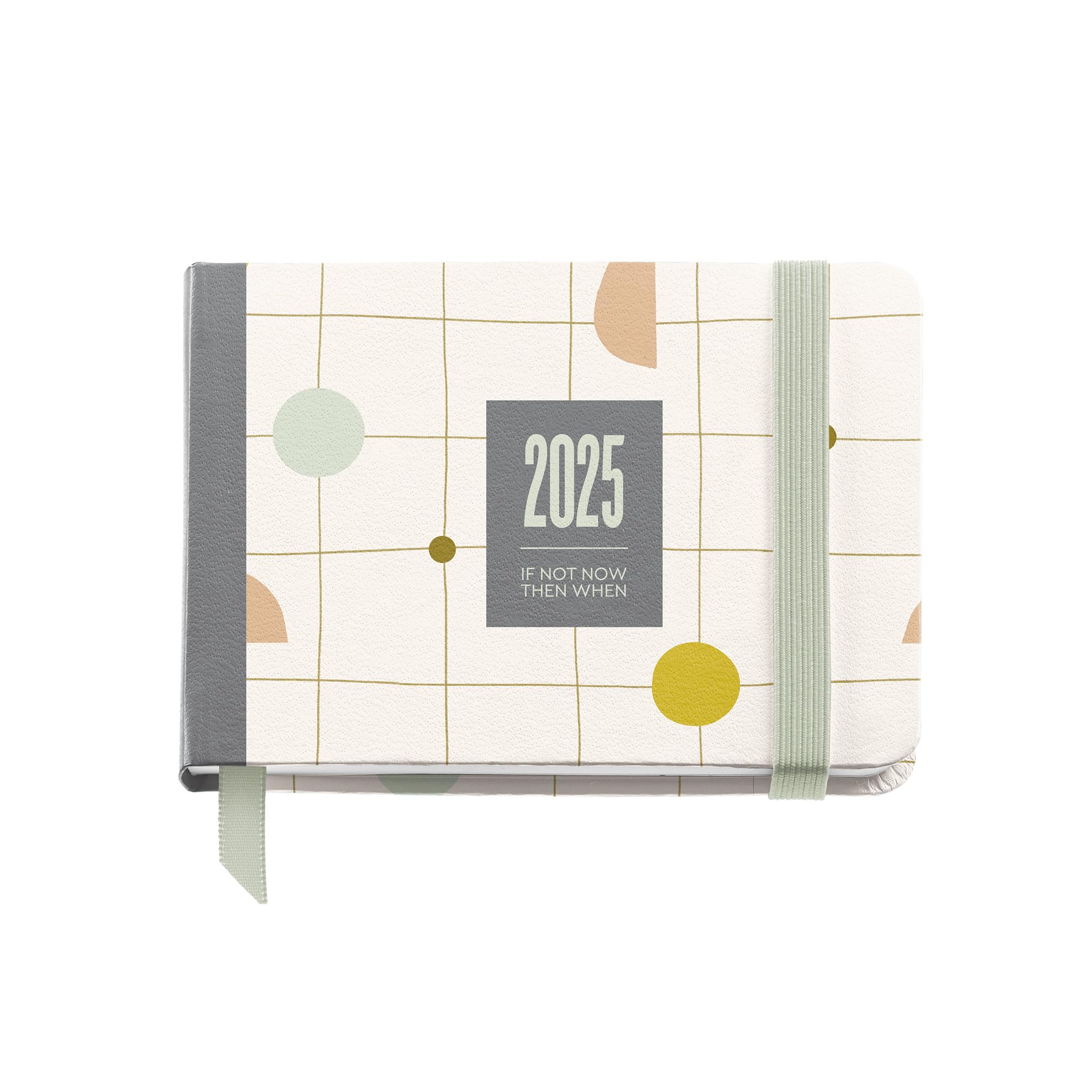 Miquelrius - 2025 Diary, Yearly Agenda 105 x 74 mm, Week to View Agenda, Laminated Cardboard Cover, Spiral, Elastic Closure, Paper 80 g/m², Catalan, English and Portuguese, Silvia
