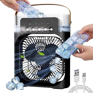 Drumstone TopRated 𝟏𝟓𝐘𝐫 𝐖𝐚𝐫𝐫𝐚𝐧𝐭𝐲 Portable Air Conditioner Fan, Mini Evaporative Air Cooler with 7-Color LED Li... Price In India