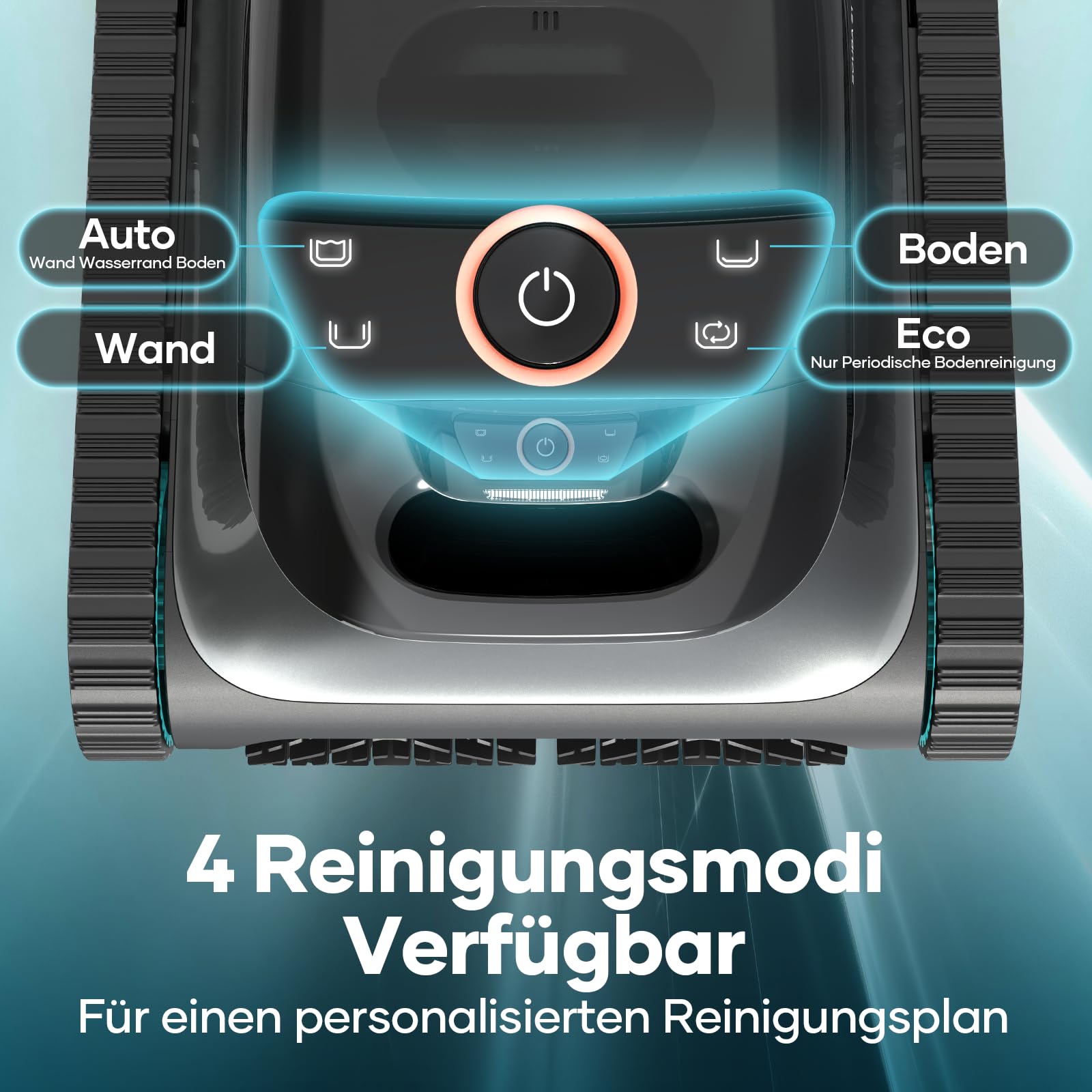 AIPER Scuba S1 Poolroboter Boden und Wand, Kabelloser Poolsauger mit Wandklettern, Intelligenten Navigation 2.0, 150 Minuten Batterielaufzeit, für Eingelassene Pools bis zu 150㎡ (Generalüberholt)