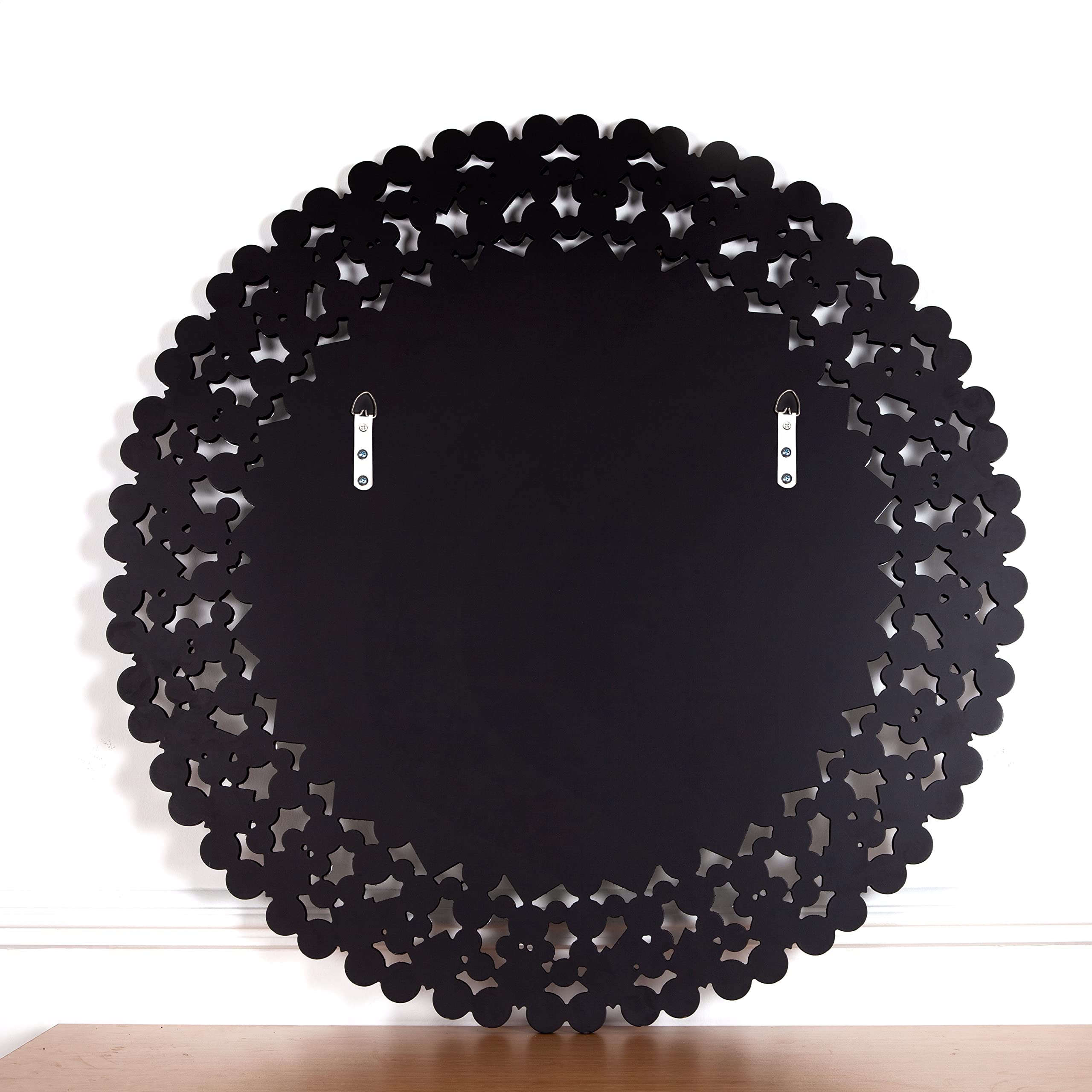 SHYFOY Specchio Rotondo da Parete, Grande Specchio da Parete Moderno con Bordo di Gioielli in Cristallo | Oggetto Decorativo Per Pareti | Ideale Come Oggetto Decorativo in Soggiorno| 86x86 cm