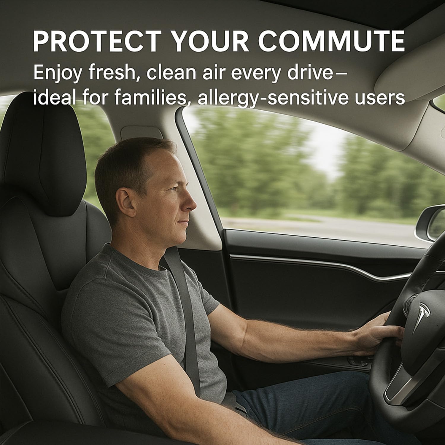 HEPA Air Filter for Tesla Model X 2015 2016 2017 2018 2019 2020,Activated Carbon Intake Filter,cabin filter.Stronger Filtering, Unblocked Air Flow.