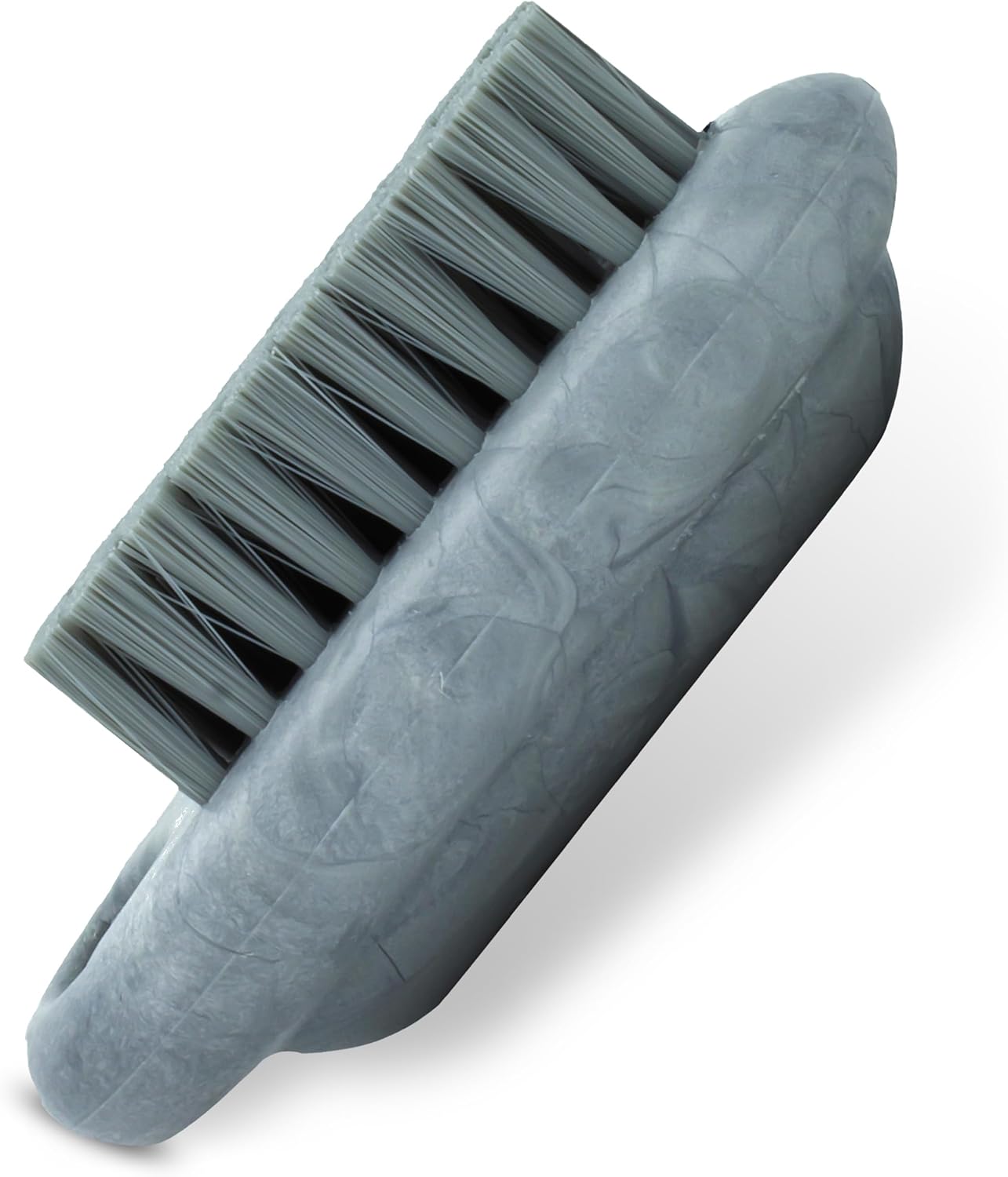 SPARTA 5 Inch Hand and Nail Brush with Stiff Center Bristles, Soft Outer Bristles, Larger Polypropylene Body, Color Coded Scrub Brush for Commercial Foodservice Use, Gray, Pack of 12