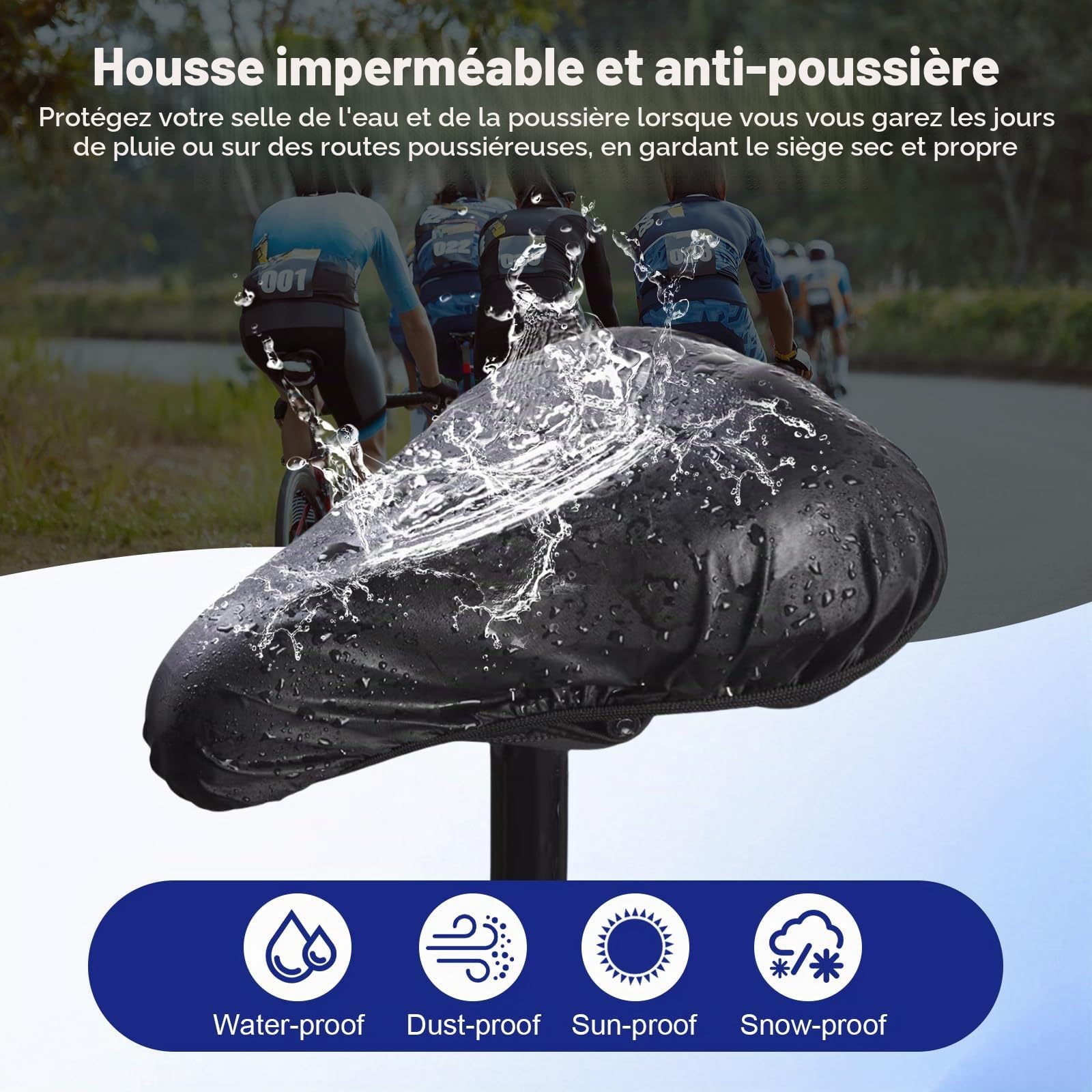 C Selle de vélo 27x18x10cm housse de siège de VTT housse de siège
