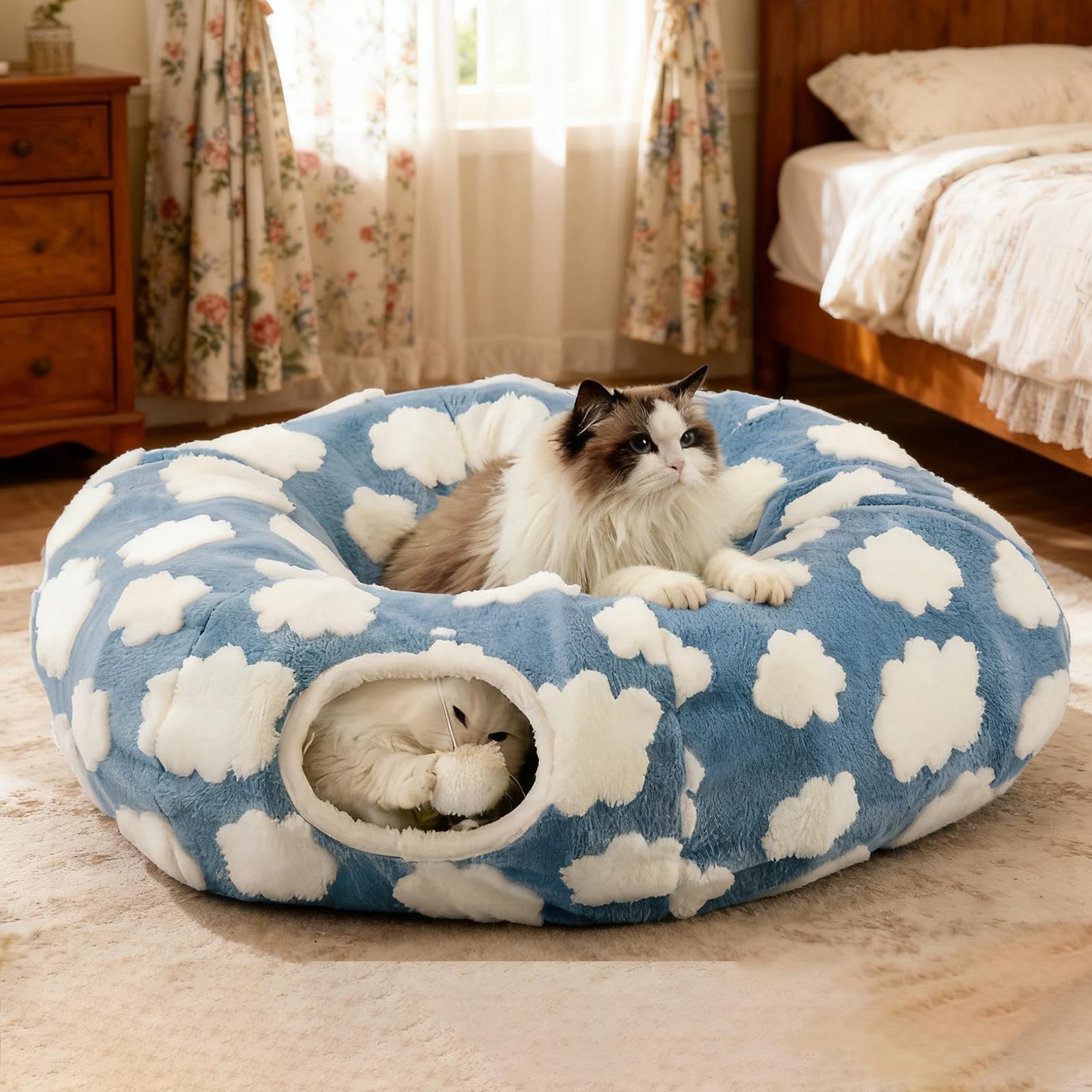 Katzen Tunnel Bett Waschbares Niedliches Nest