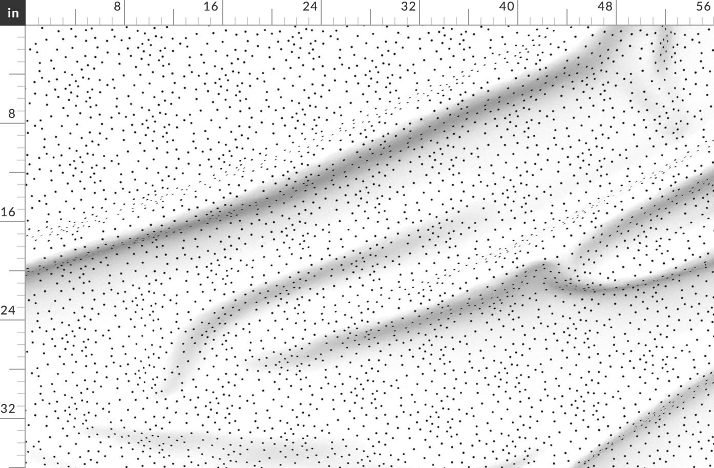 Spoonflower Fabric - Small Dots Monochrome Black White Tiny Scattered Polka Printed on Organic Cotton Sateen Fabric by The Yard - Sewing Quilting Apparel Home Decor