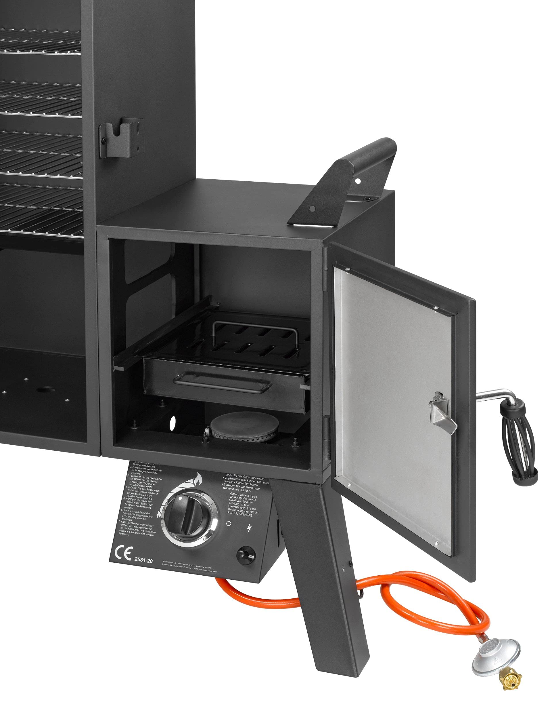Gasgrill Smoker "PORTLAND SF" von El Fuego® mit seperater Feuerbox, AY 3175, neuestes Modell 2025