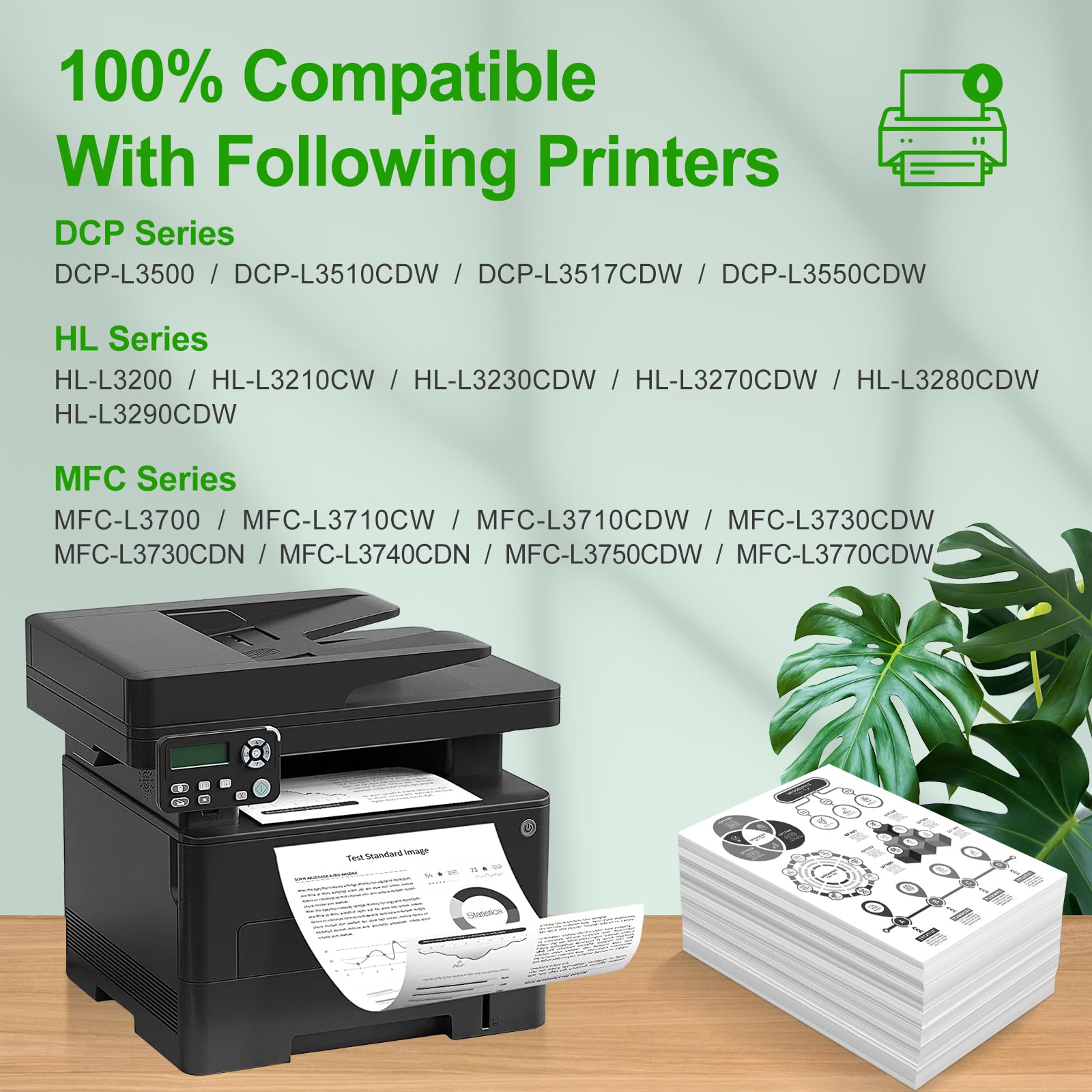 DR243CL Unités de Tambour Compatibles avec Brother DR-243CL DR243 pour Brother DCP-L3510CDW DCP-L3550CDW HL-L3210CW HL-L3230CDW HL-L3270CDW MFC-L3710CW MFC-L3730CDN MFC-L3750CDW