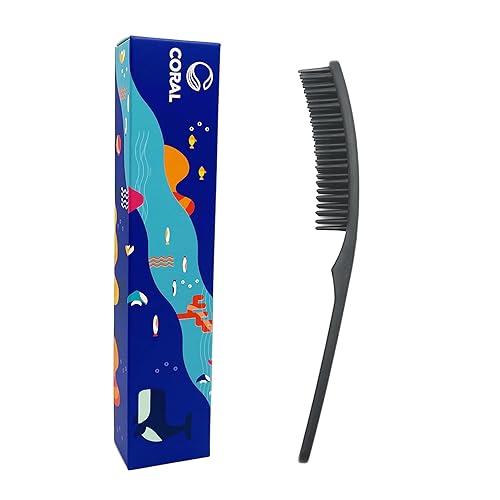 Miniatura 1 de CHANYI - Cepillo de pelo de bambú nano carbono, 100% compuesto de fibra de bambú compostable a base de plantas, duradero, antiestático y resistente