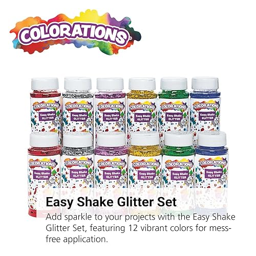 Miniatura 2 de Colorations Easy Shake Glitter - Juego de 12 (artículo # Zsazsa)